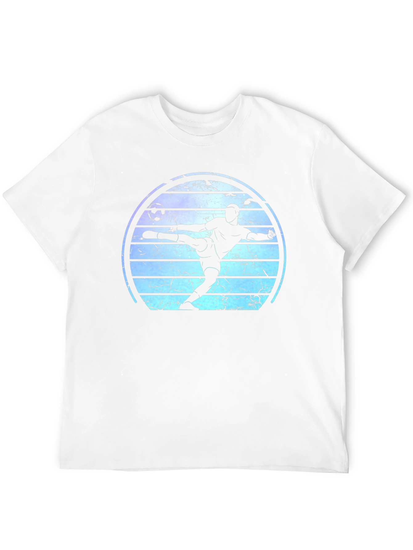 Soccer Player Graphic Tee - Retro Style