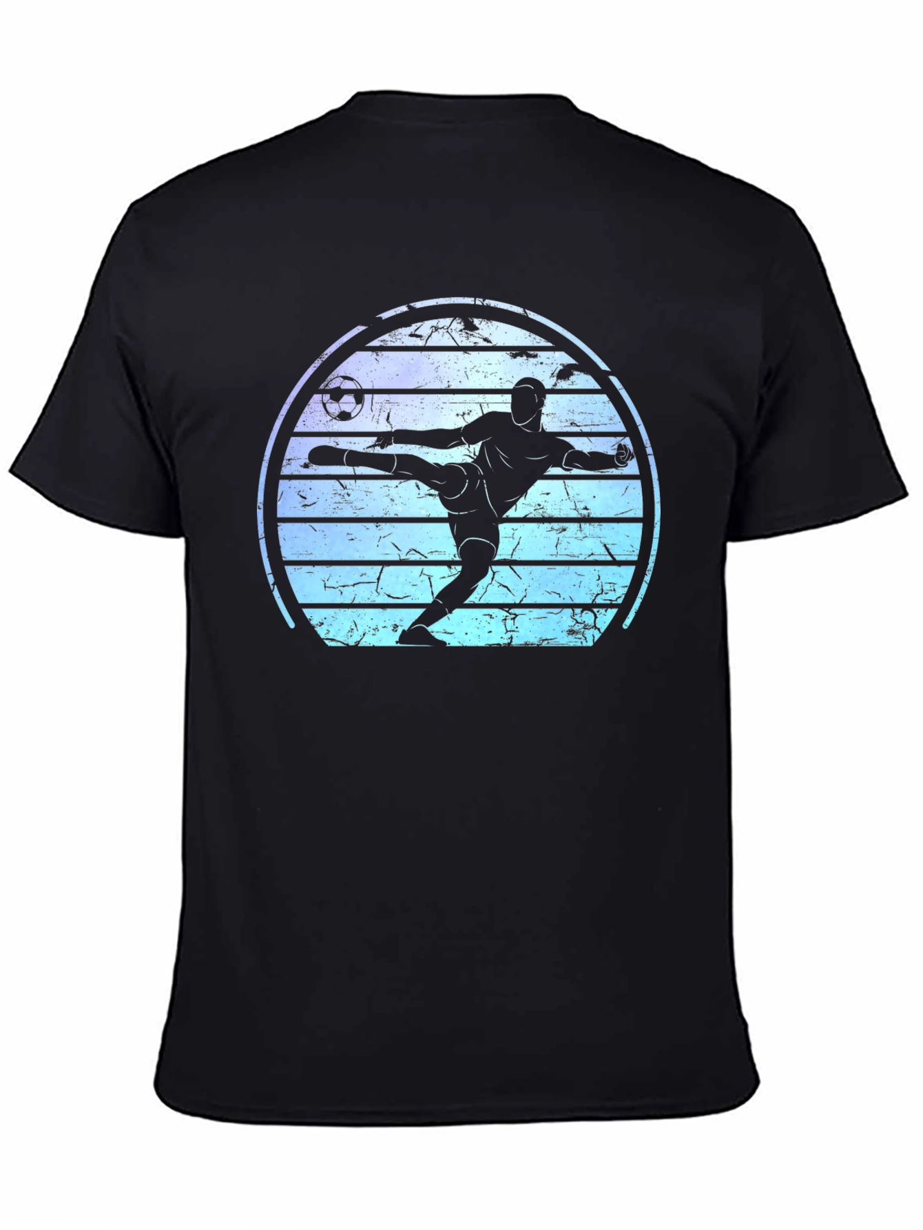 Soccer Player Graphic Tee - Retro Style