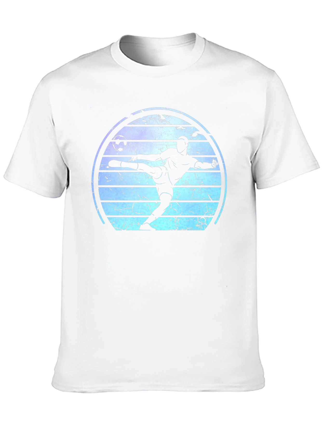 Soccer Player Graphic Tee - Retro Style