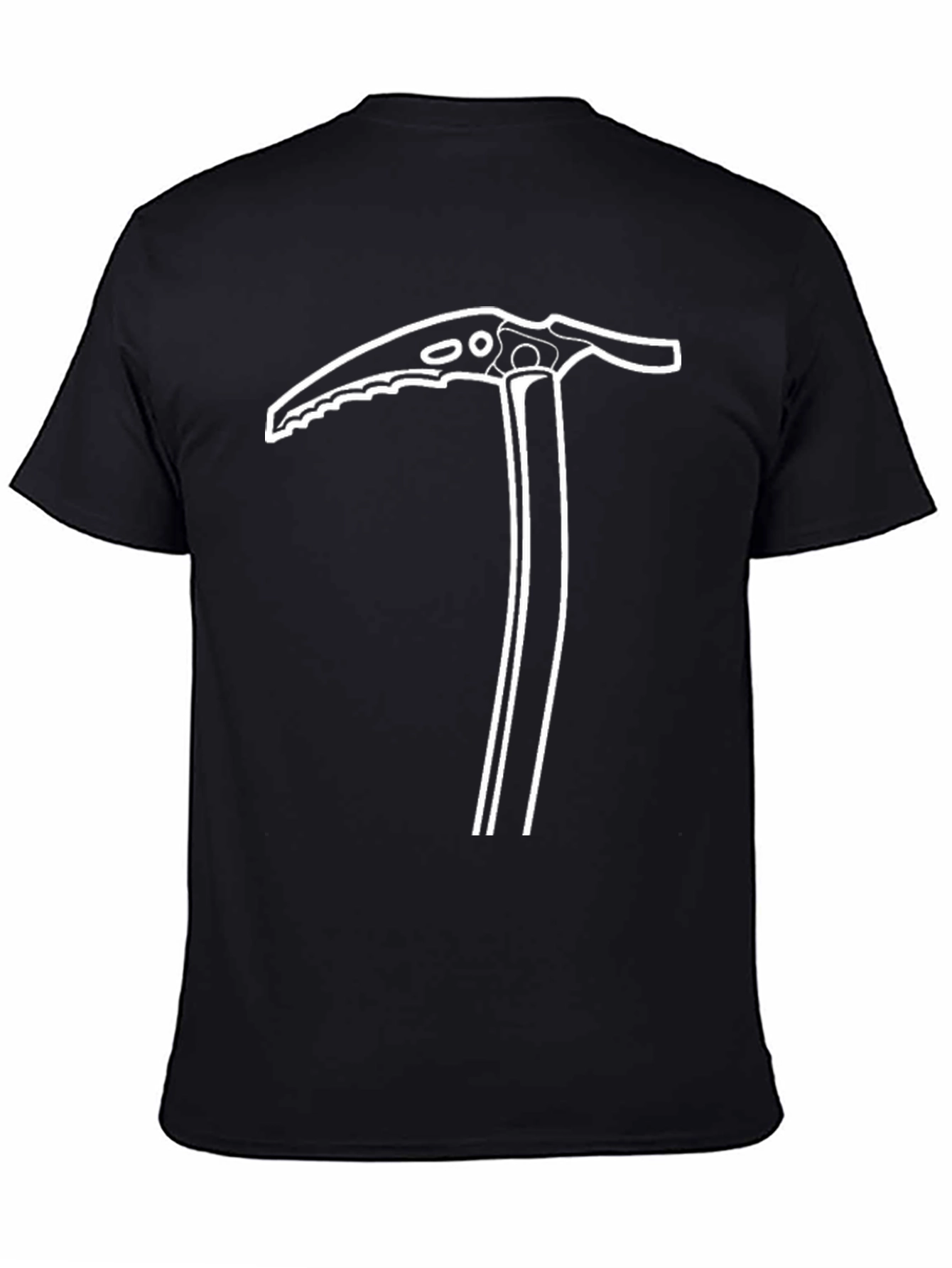 Ice Axe Graphic Tee - Black Climbing Adventure Shirt