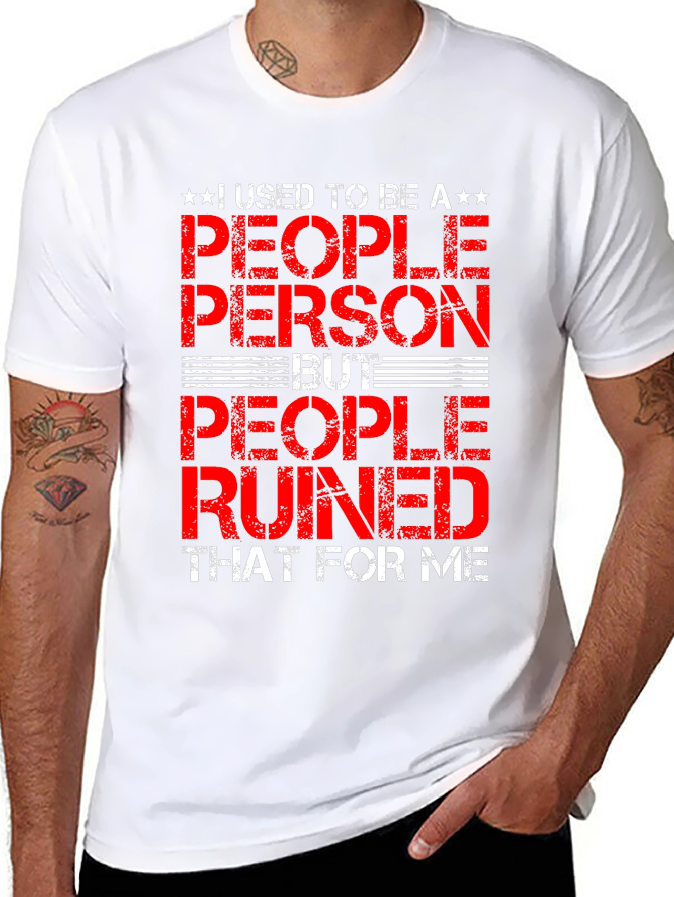 People Person Graphic T-Shirt - Funny Sarcastic Tee