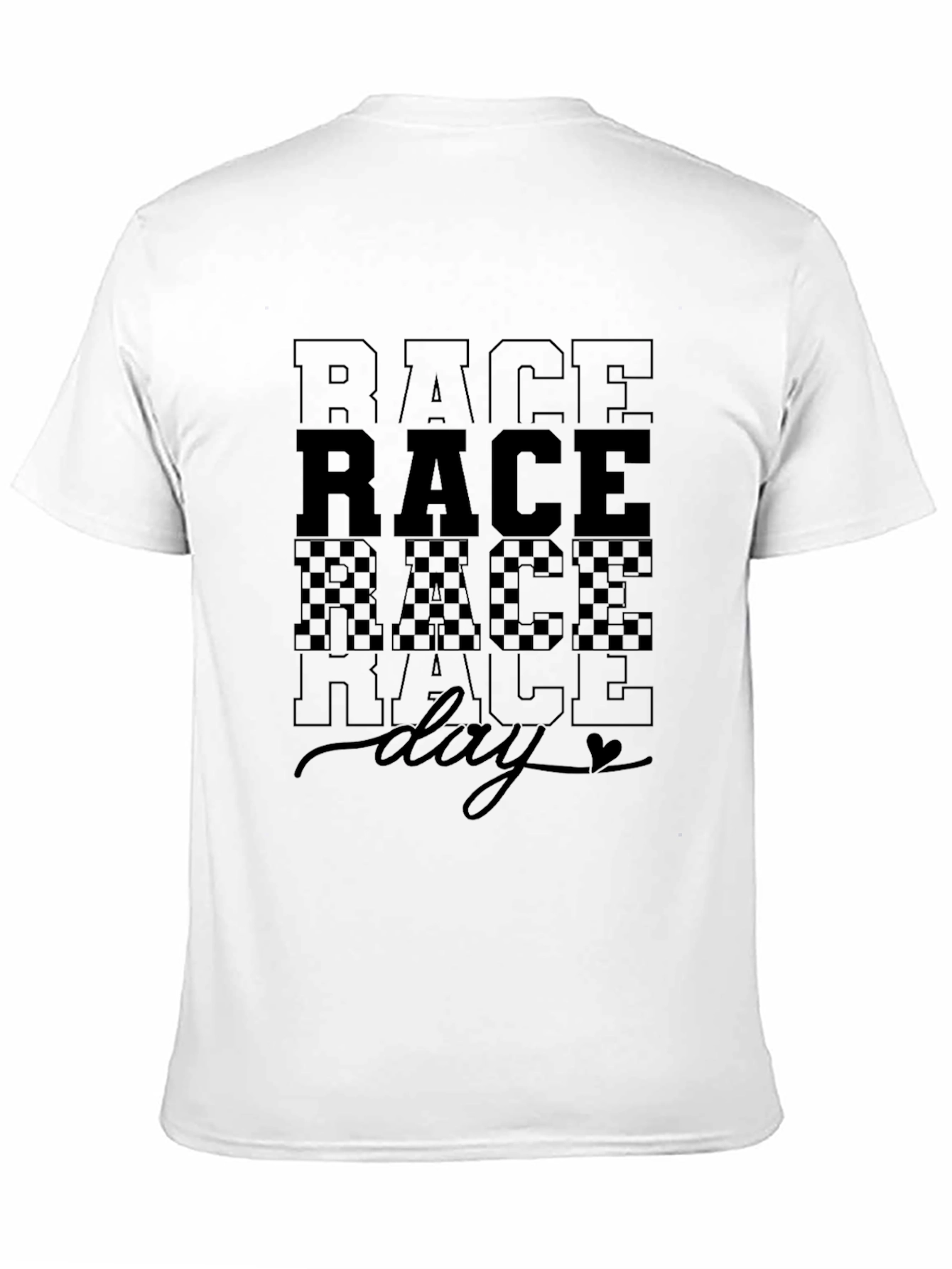 Race Day Graphic T-Shirt - Black Cotton Tee
