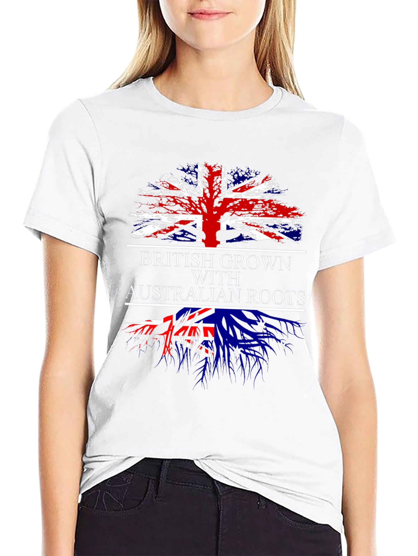 British Grown with Australian Roots T-Shirt