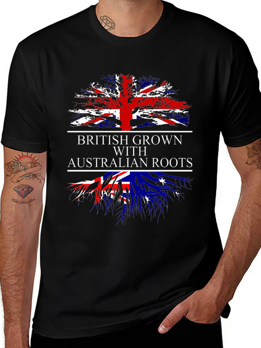British Grown with Australian Roots T-Shirt