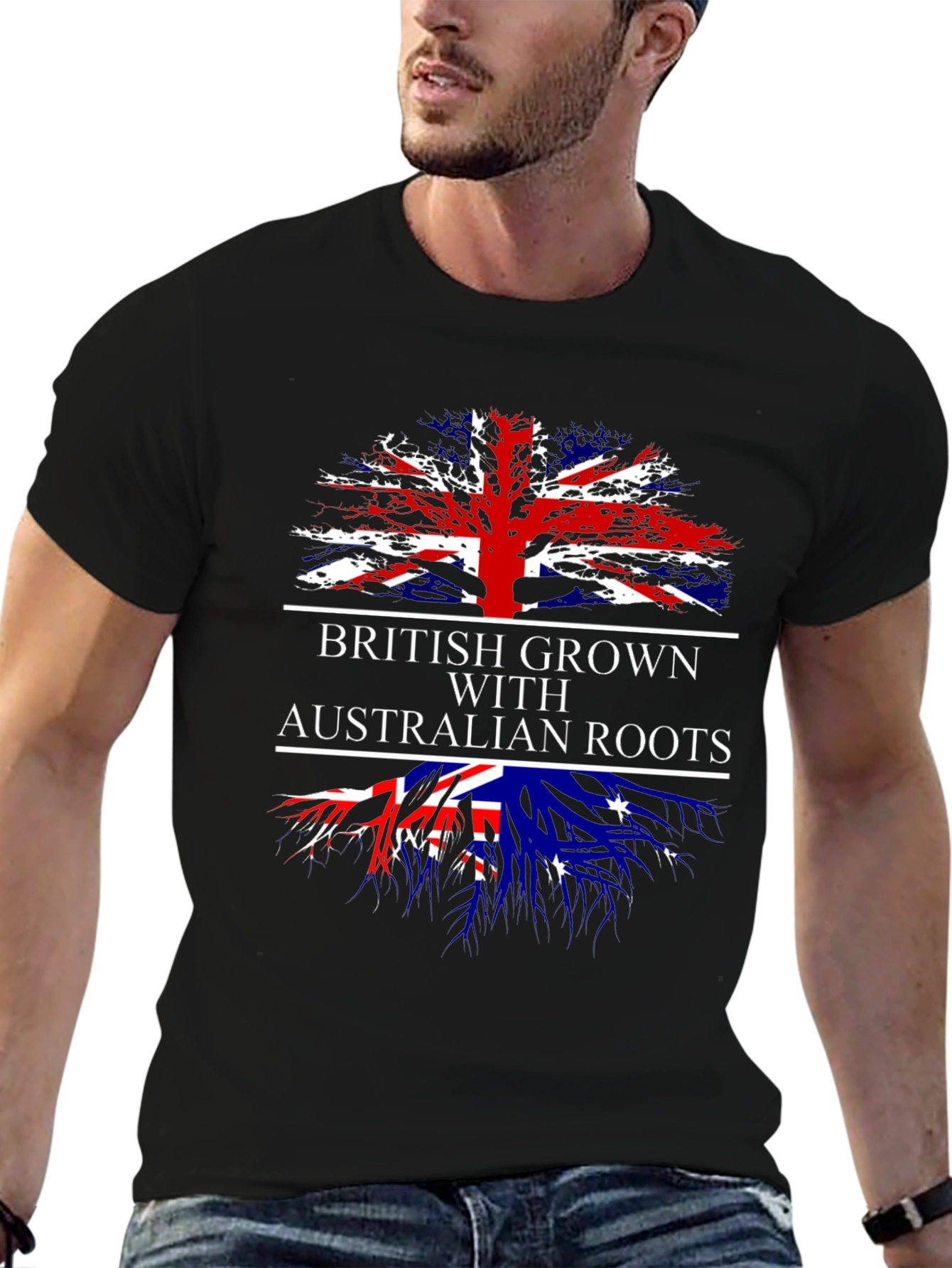 British Grown with Australian Roots T-Shirt