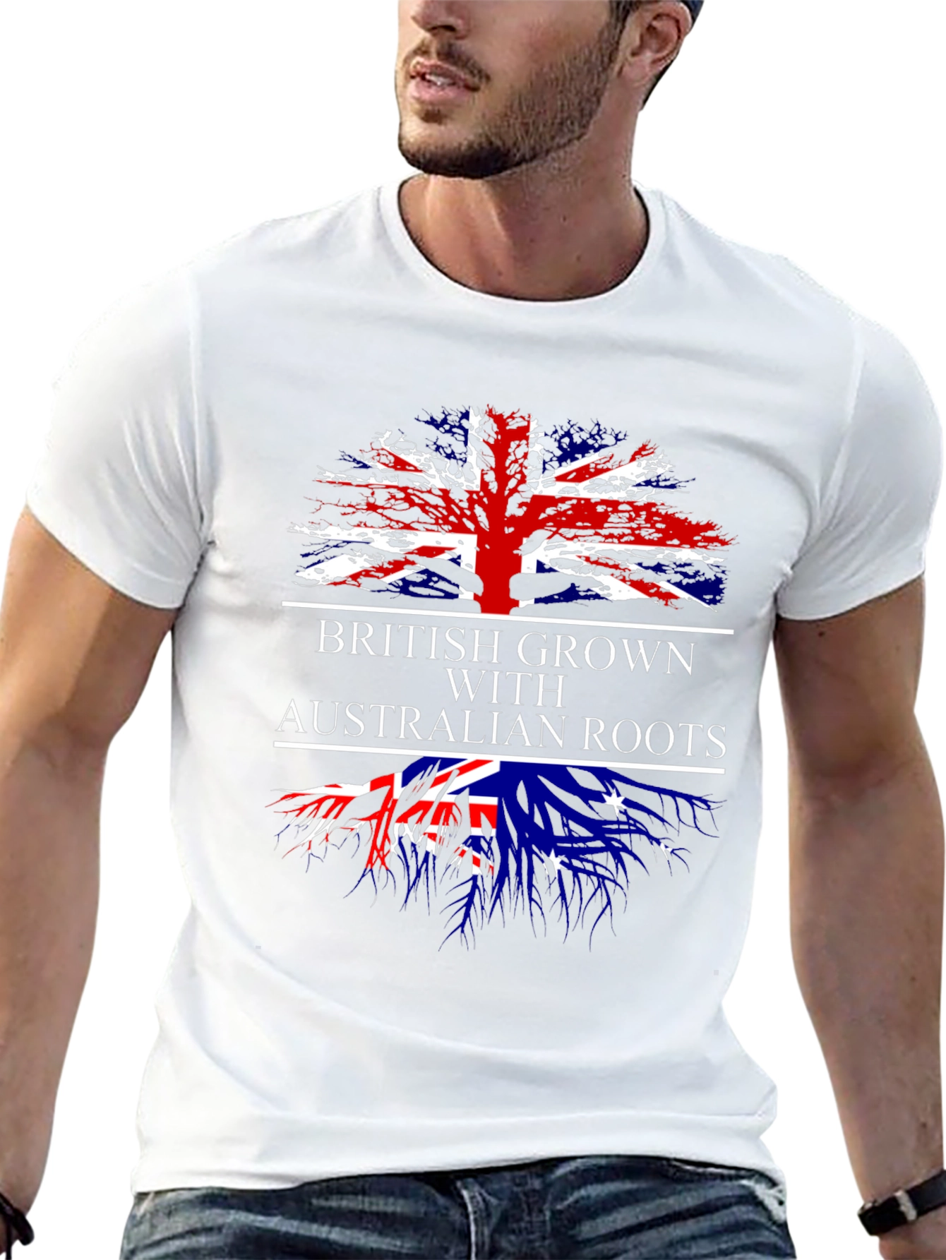 British Grown with Australian Roots T-Shirt