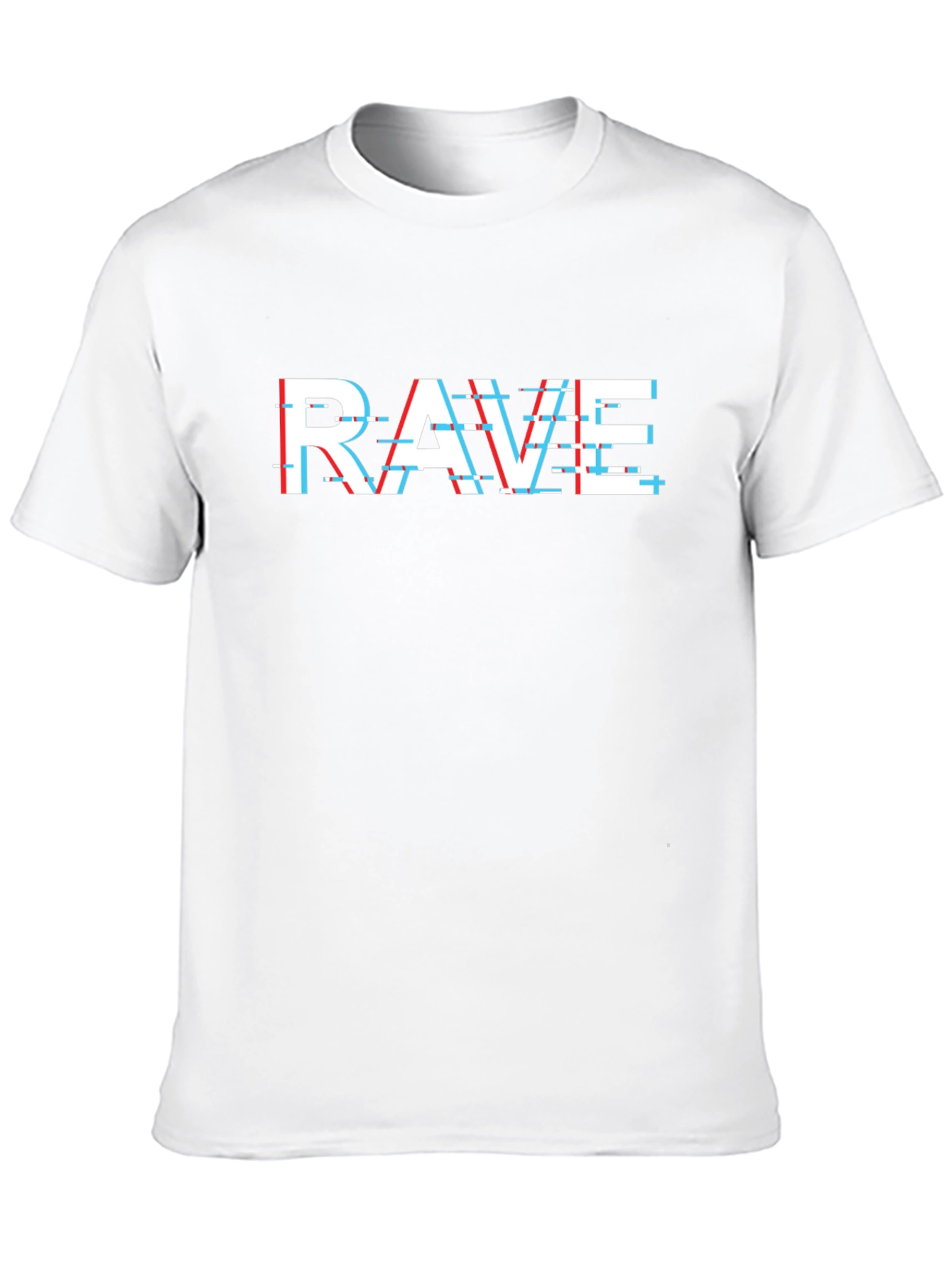 Rave Glitch T-Shirt - Black