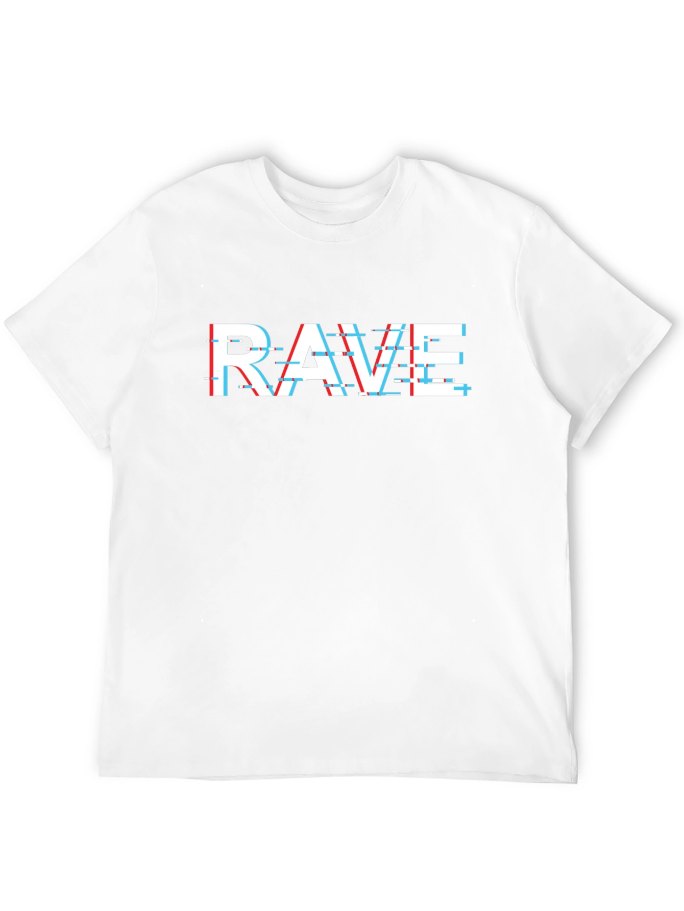 Rave Glitch T-Shirt - Black