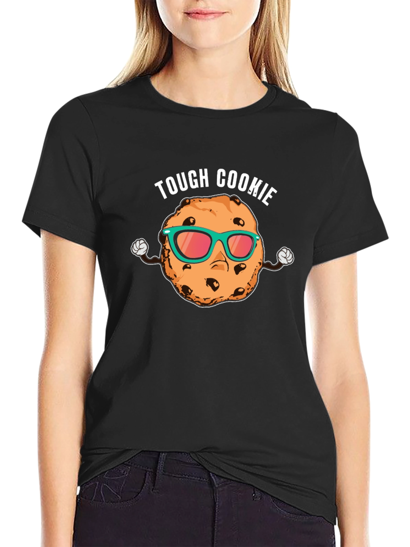 Tough Cookie Graphic Print T-Shirt