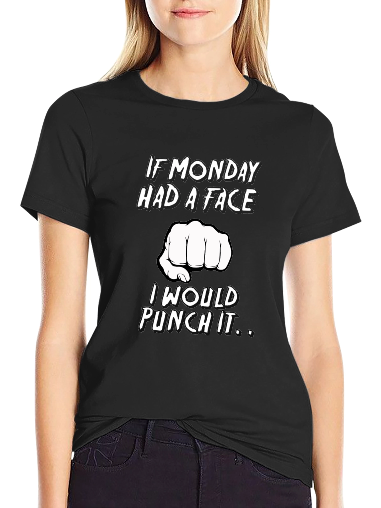 Monday Punch Black T-Shirt