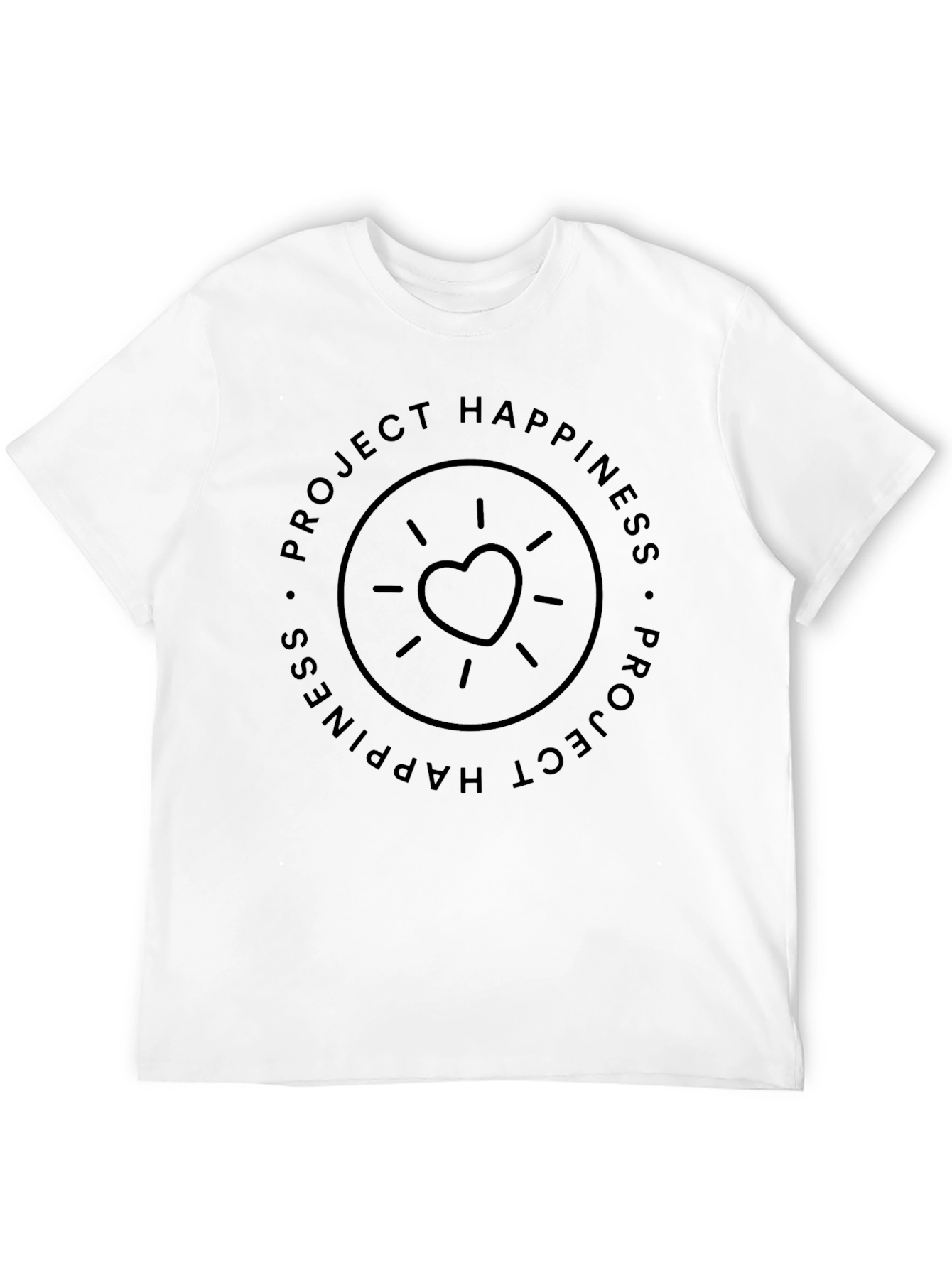 Project Happiness T-Shirt - Heart Design