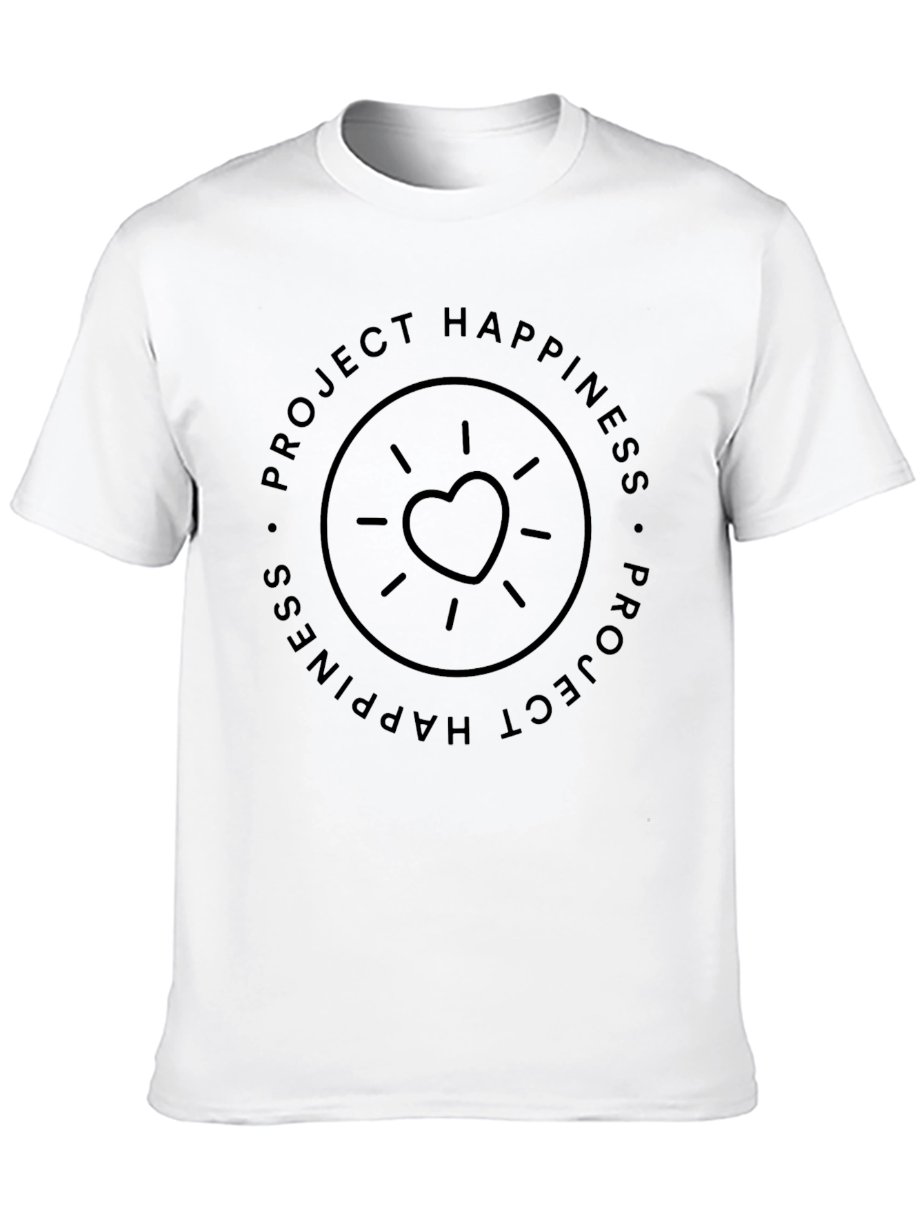 Project Happiness T-Shirt - Heart Design