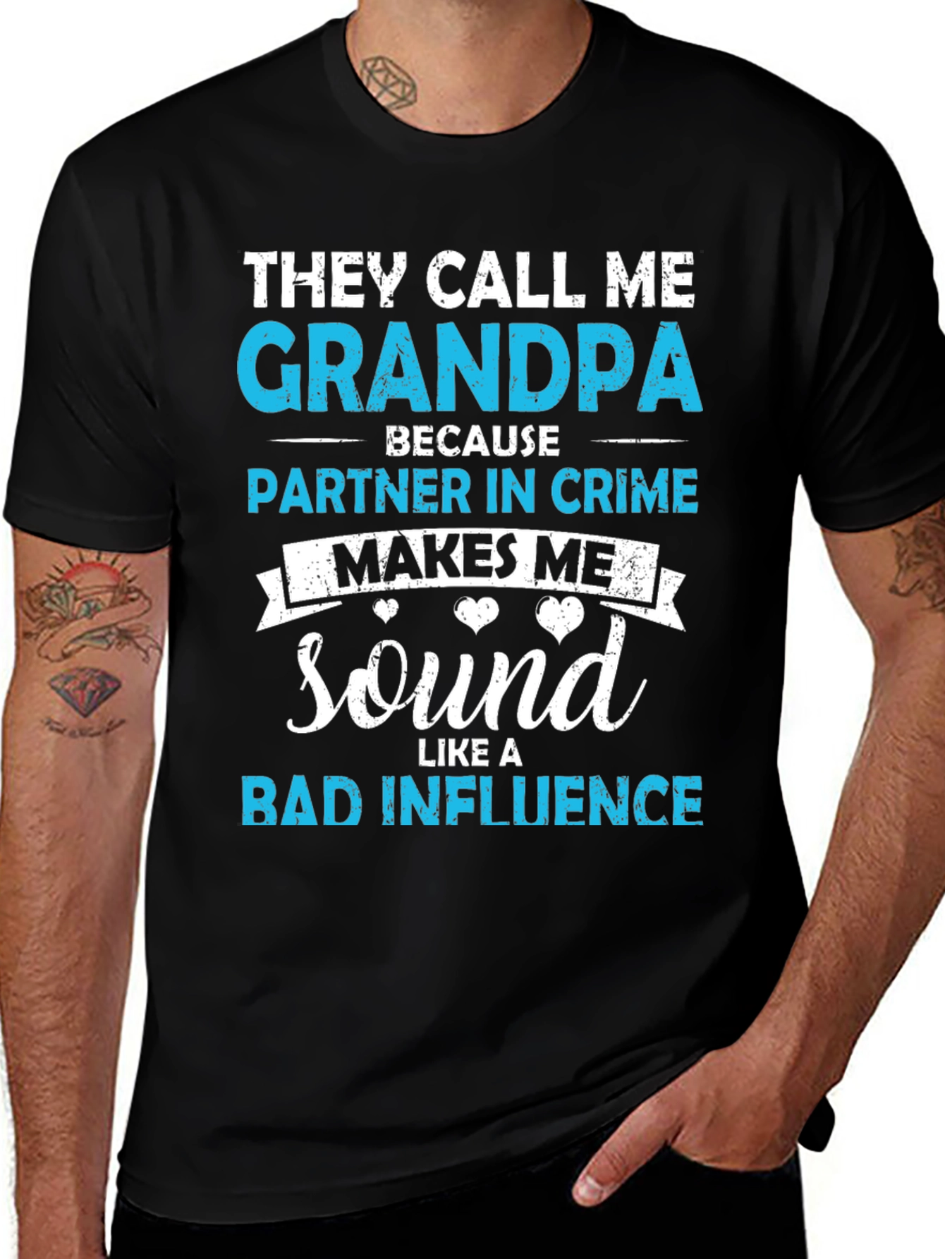 Grandpa Partner in Crime Graphic T-Shirt
