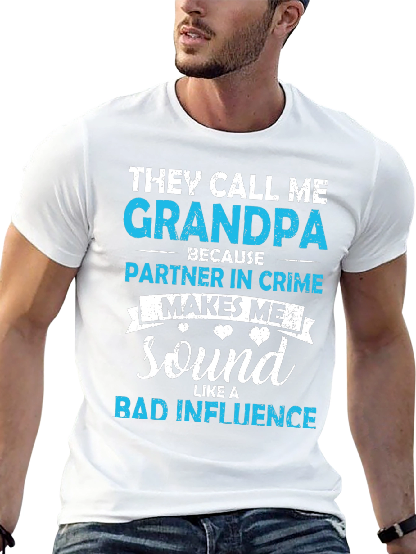Grandpa Partner in Crime Graphic T-Shirt