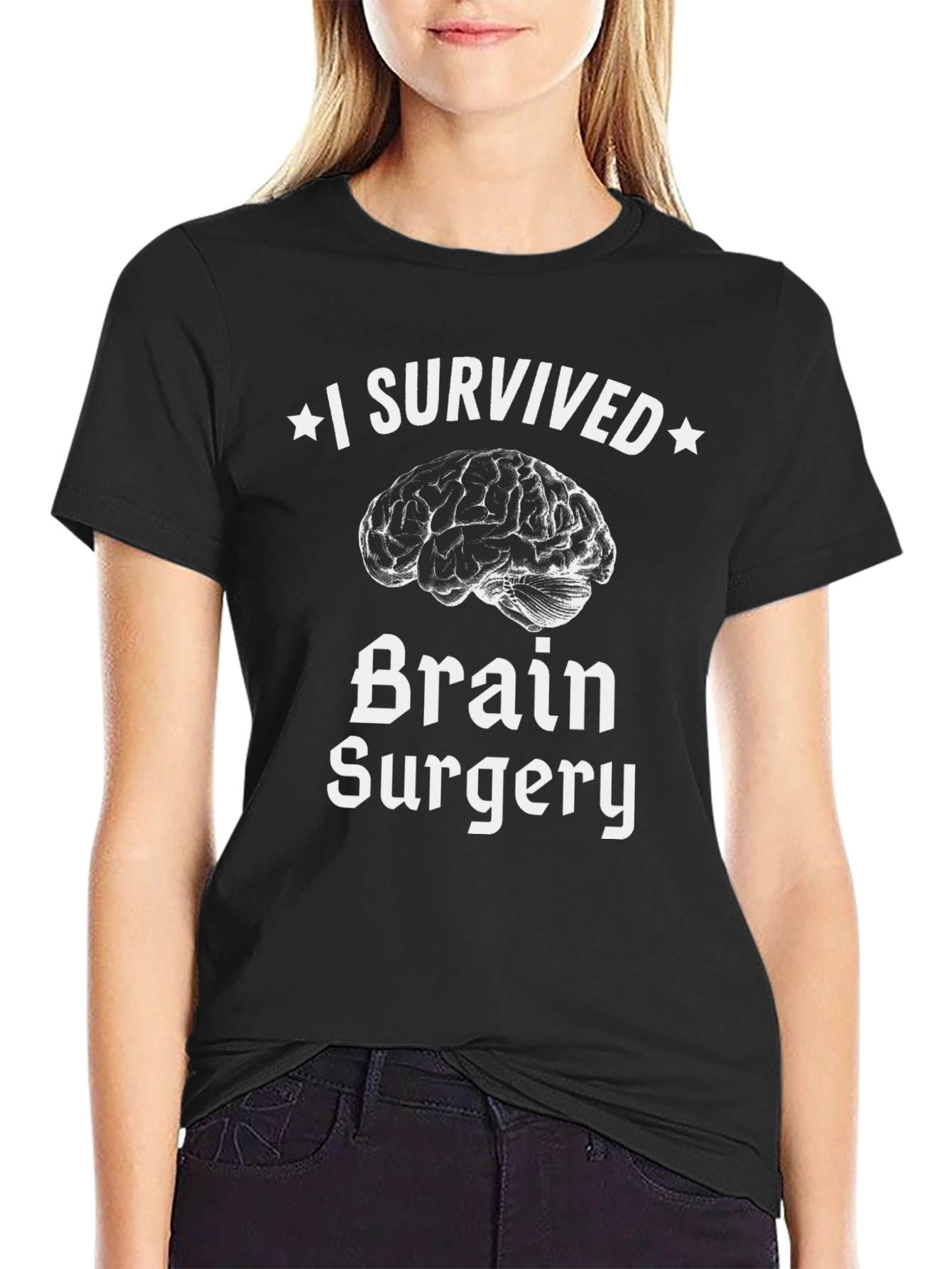 I Survived Brain Surgery T-Shirt - Brain Graphic Tee