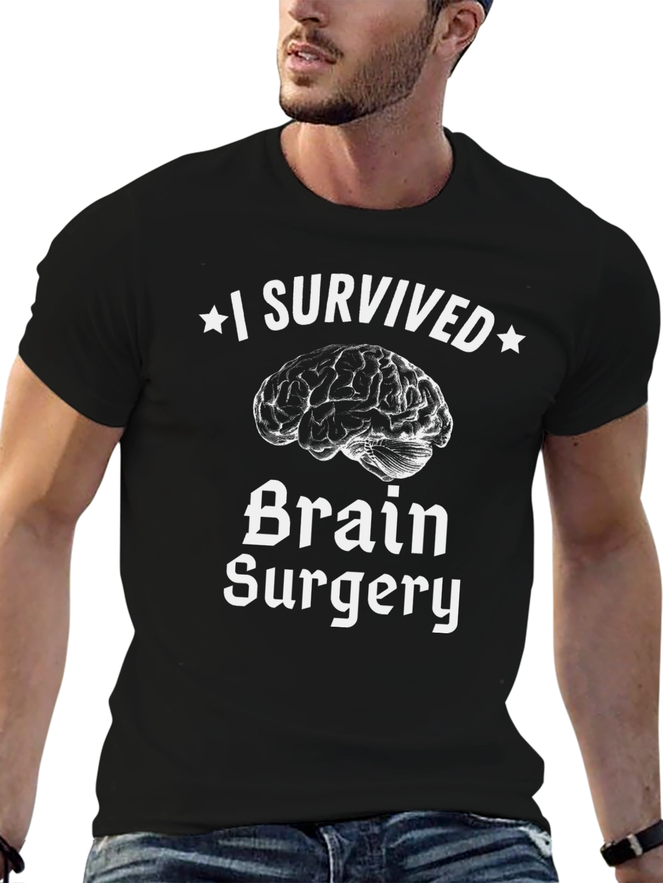 I Survived Brain Surgery T-Shirt - Brain Graphic Tee