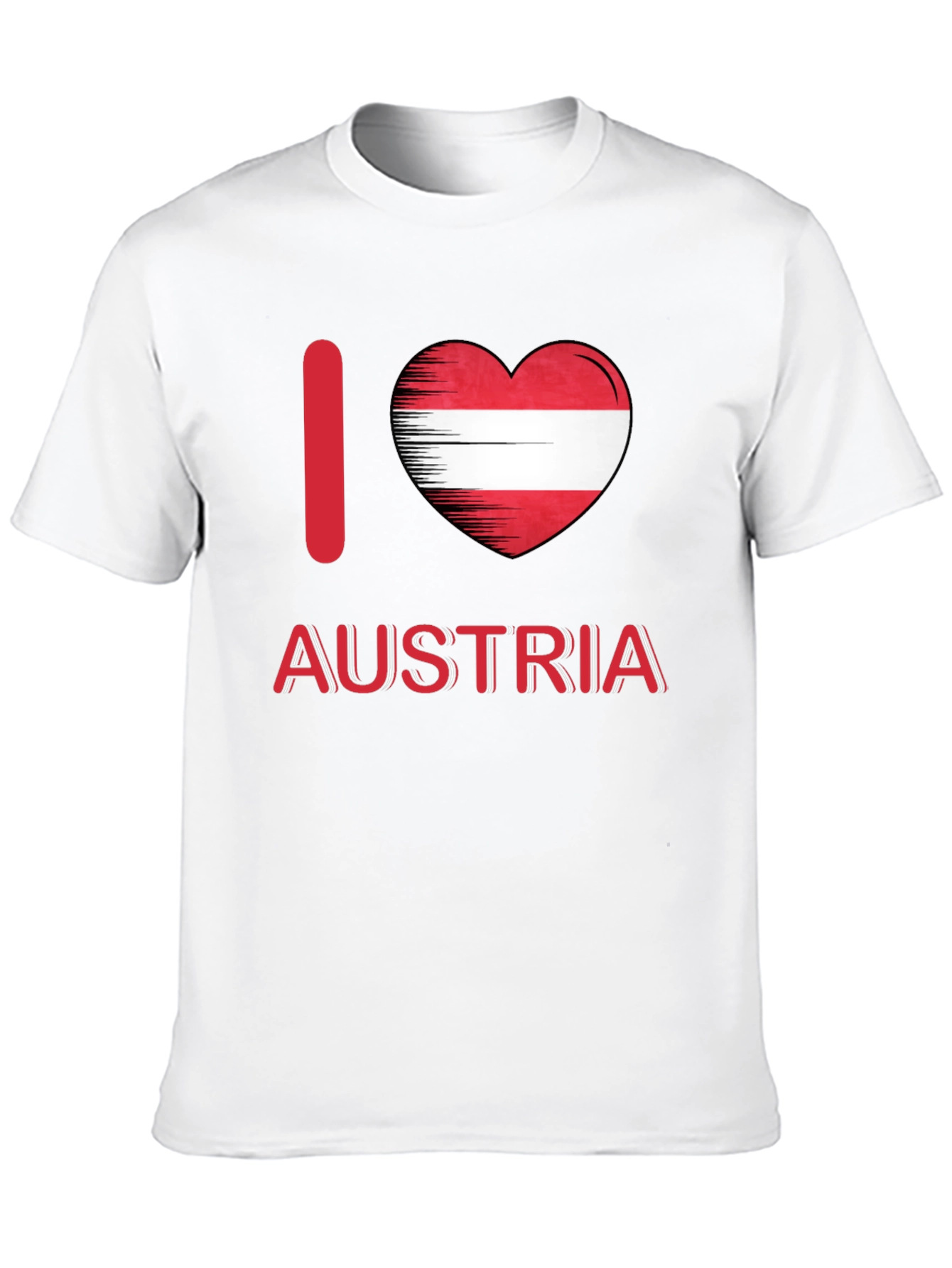 I Love Austria T-Shirt - Black Tee