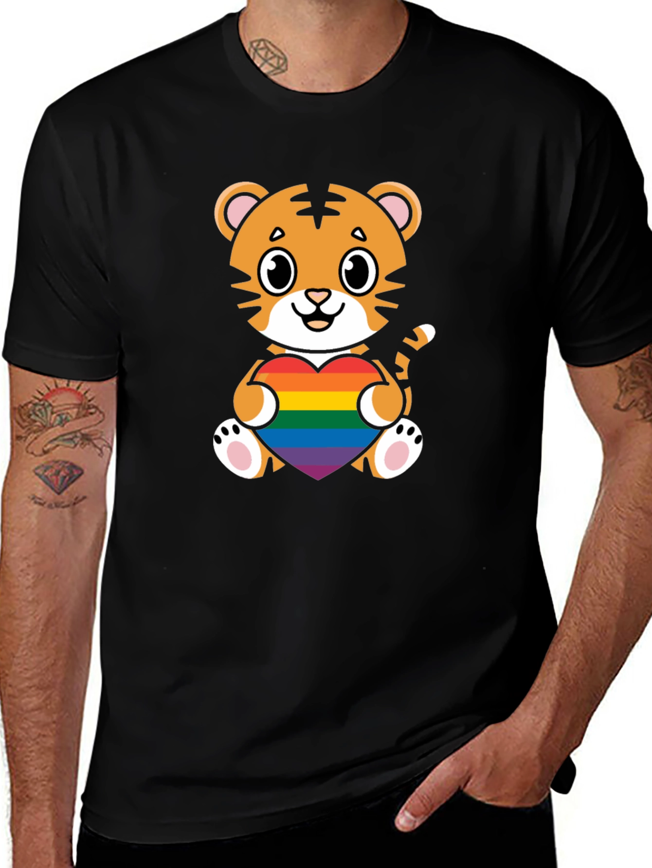 Tiger Pride Heart Graphic Tee