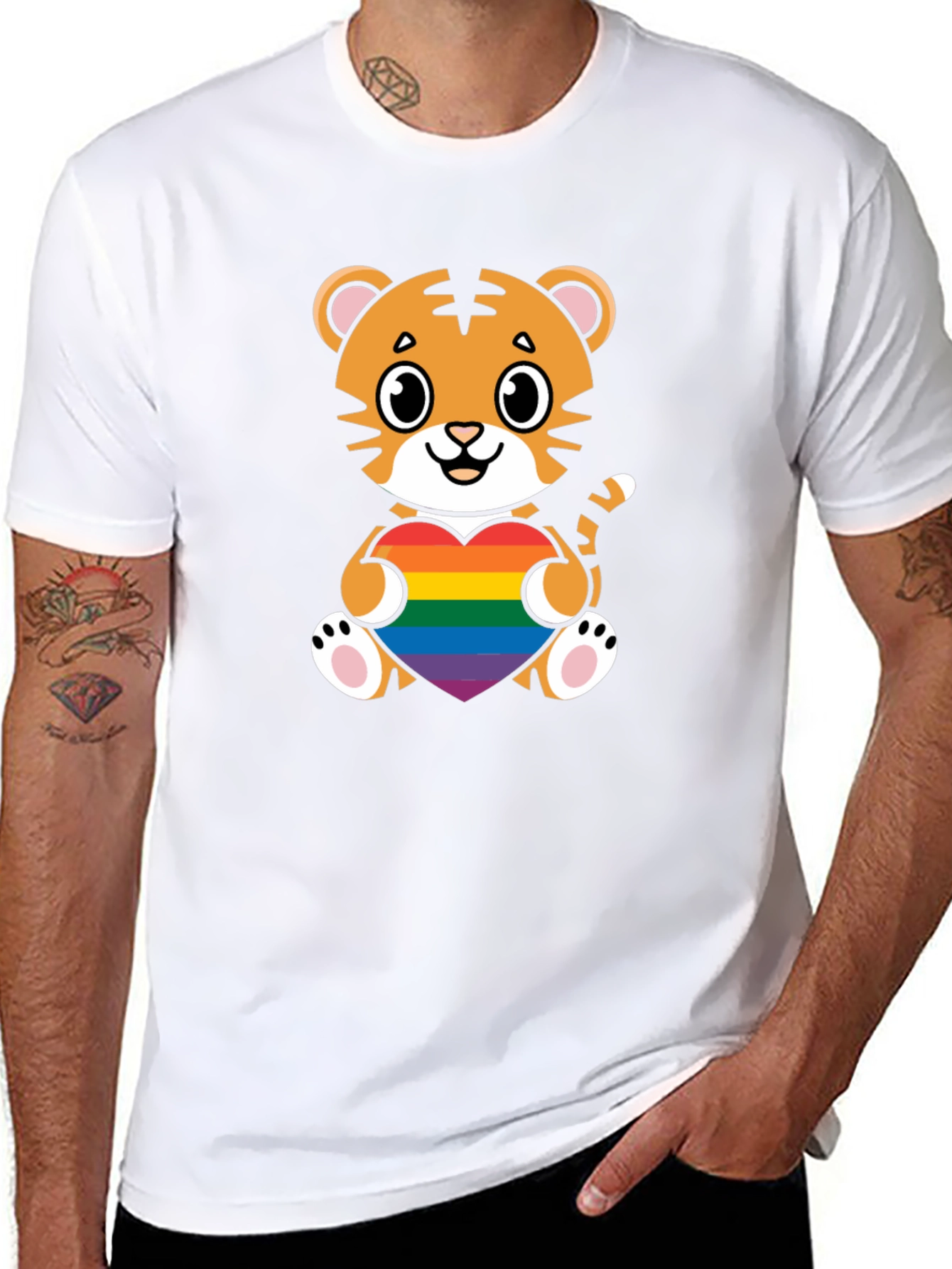 Tiger Pride Heart Graphic Tee