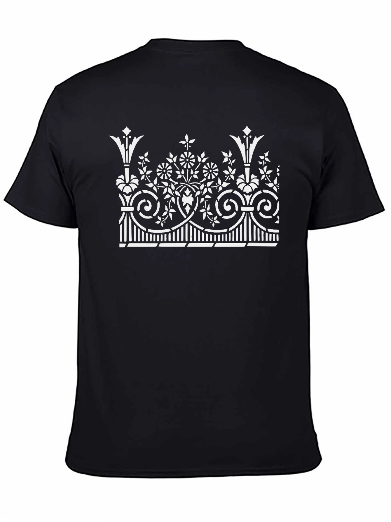 Elegant Floral Border Graphic Tee