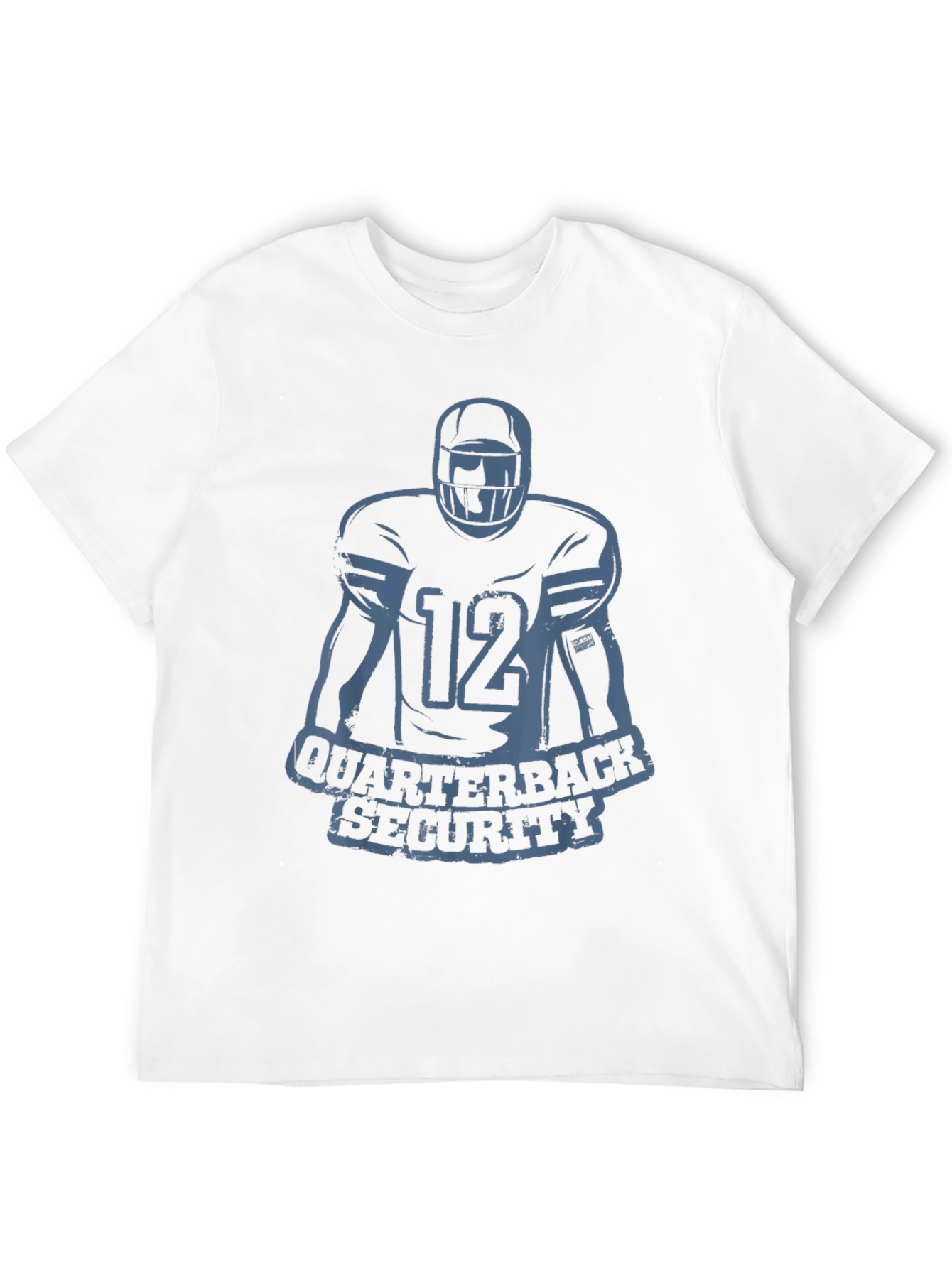 Quarterback Security Football T-Shirt - Black