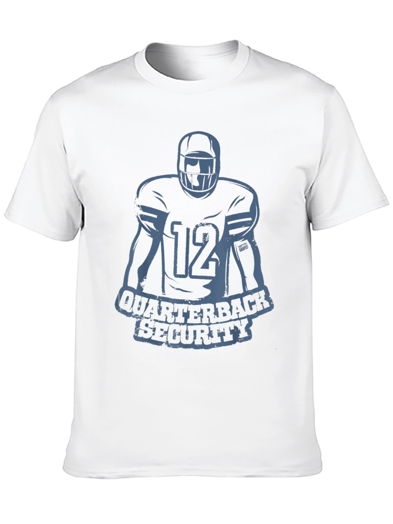 Quarterback Security Football T-Shirt - Black
