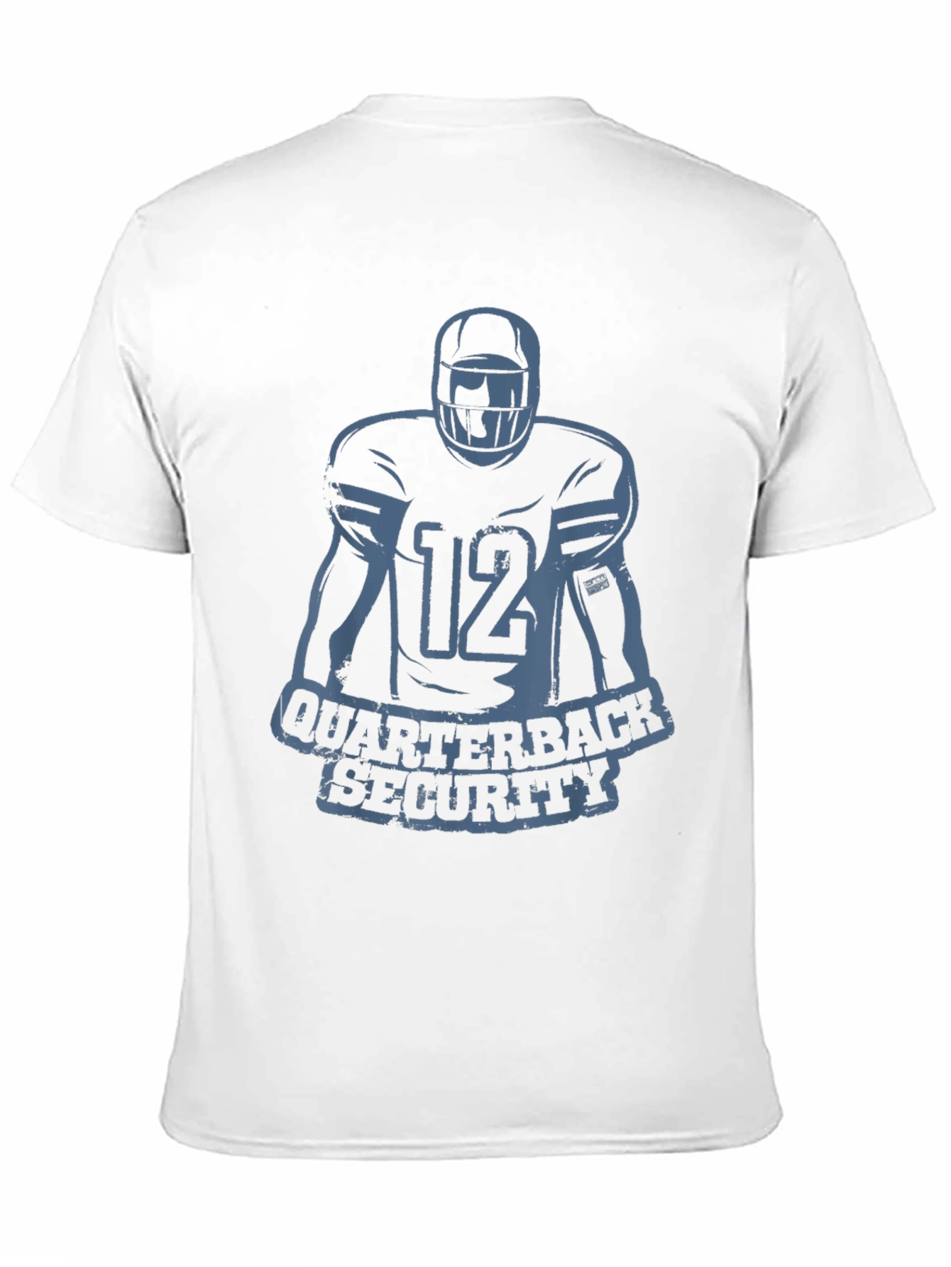 Quarterback Security Football T-Shirt - Black