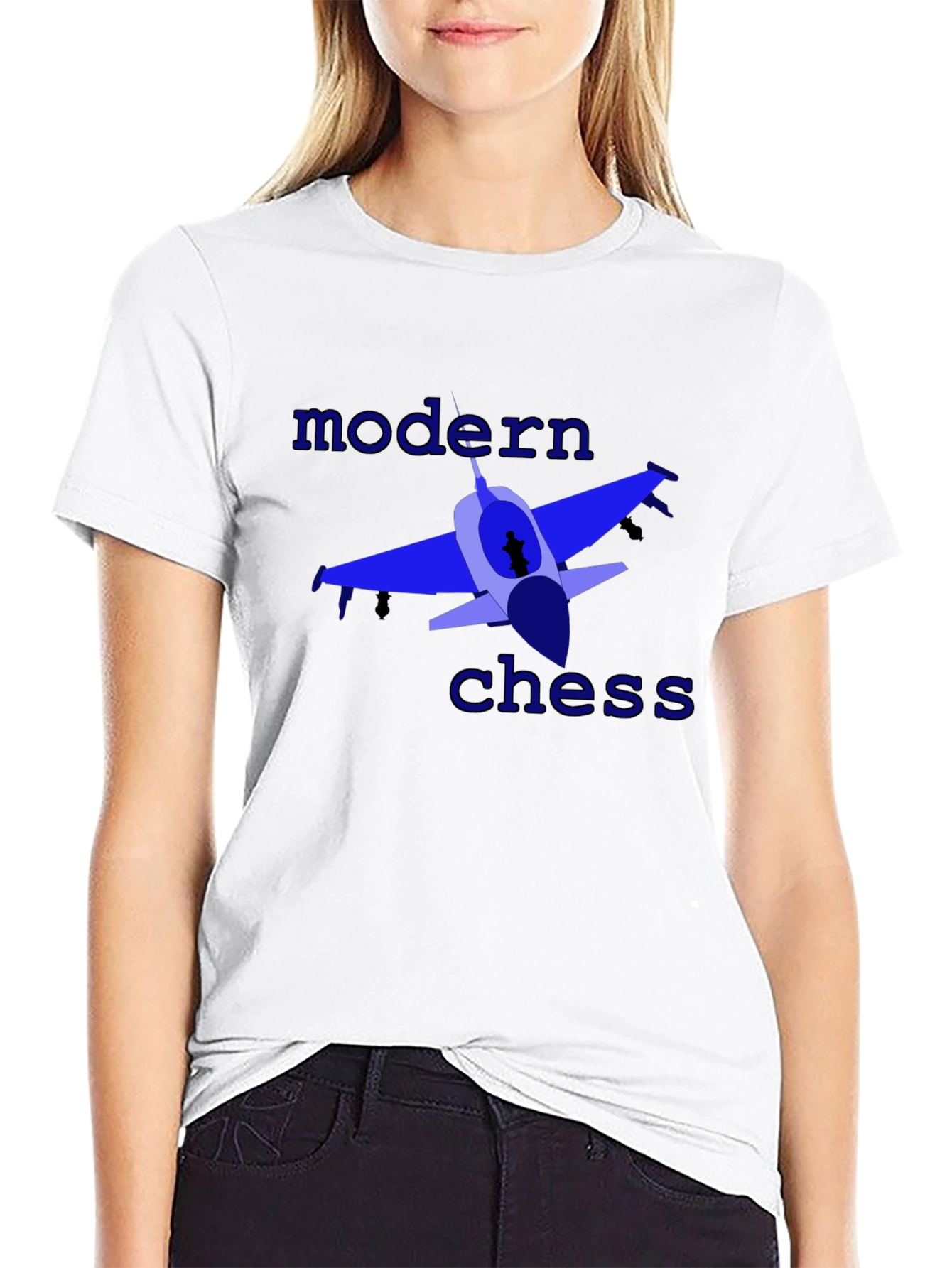 Modern Chess Graphic Tee - Black