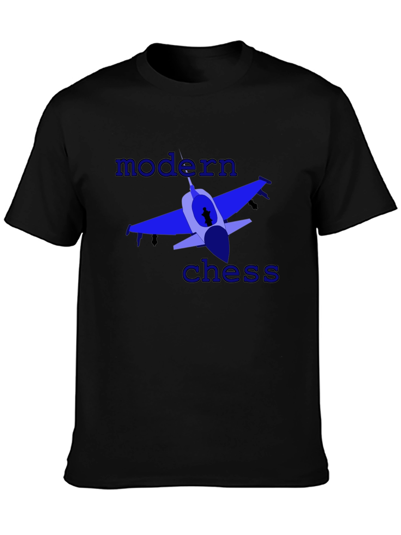 Modern Chess Graphic Tee - Black