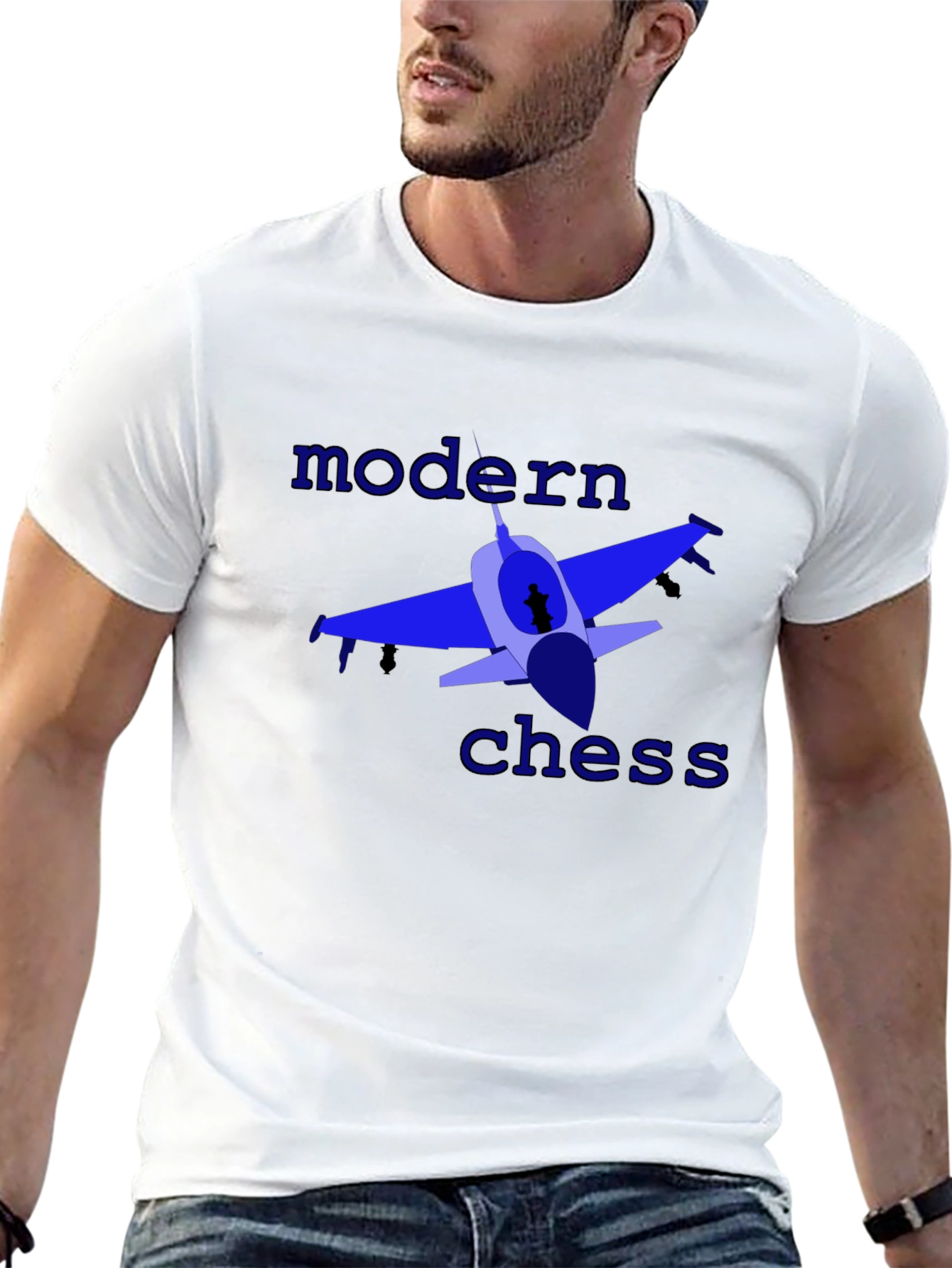 Modern Chess Graphic Tee - Black