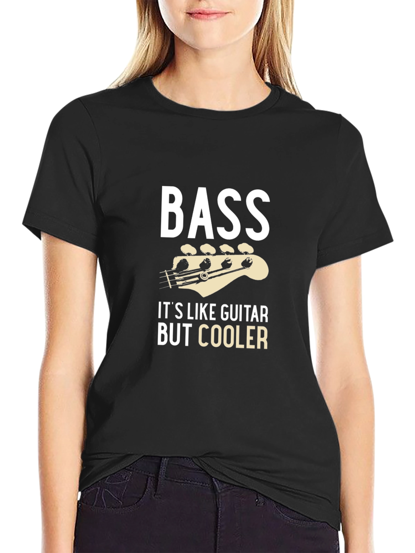Bass Guitar T-Shirt - Its Like Guitar But Cooler