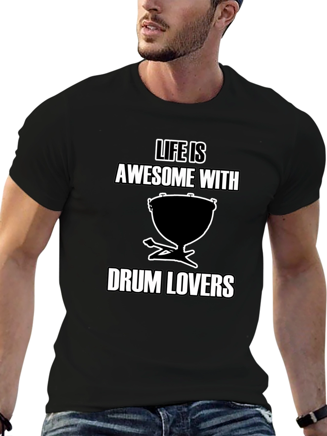 Life is Awesome with Drum Lovers T-Shirt