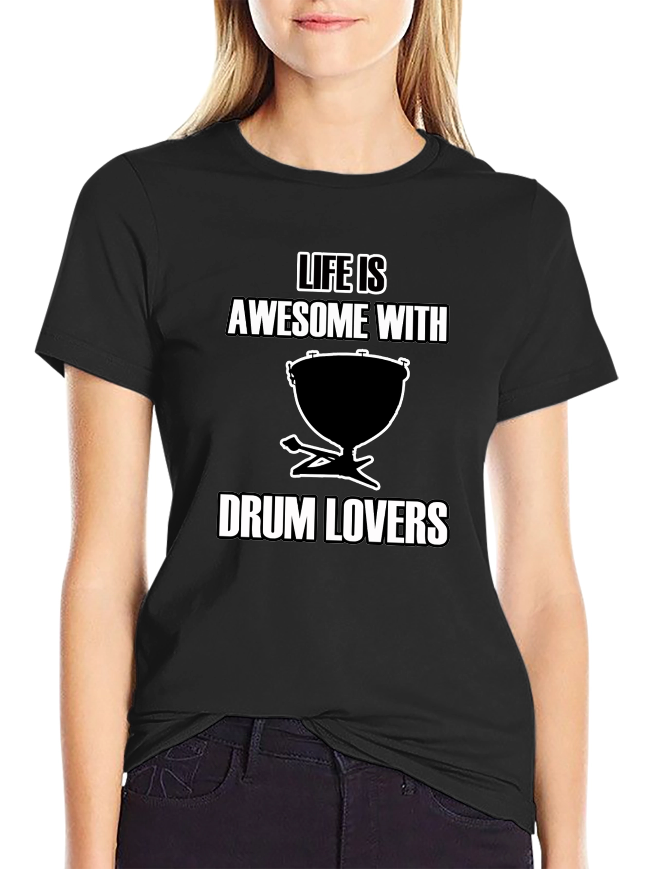 Life is Awesome with Drum Lovers T-Shirt