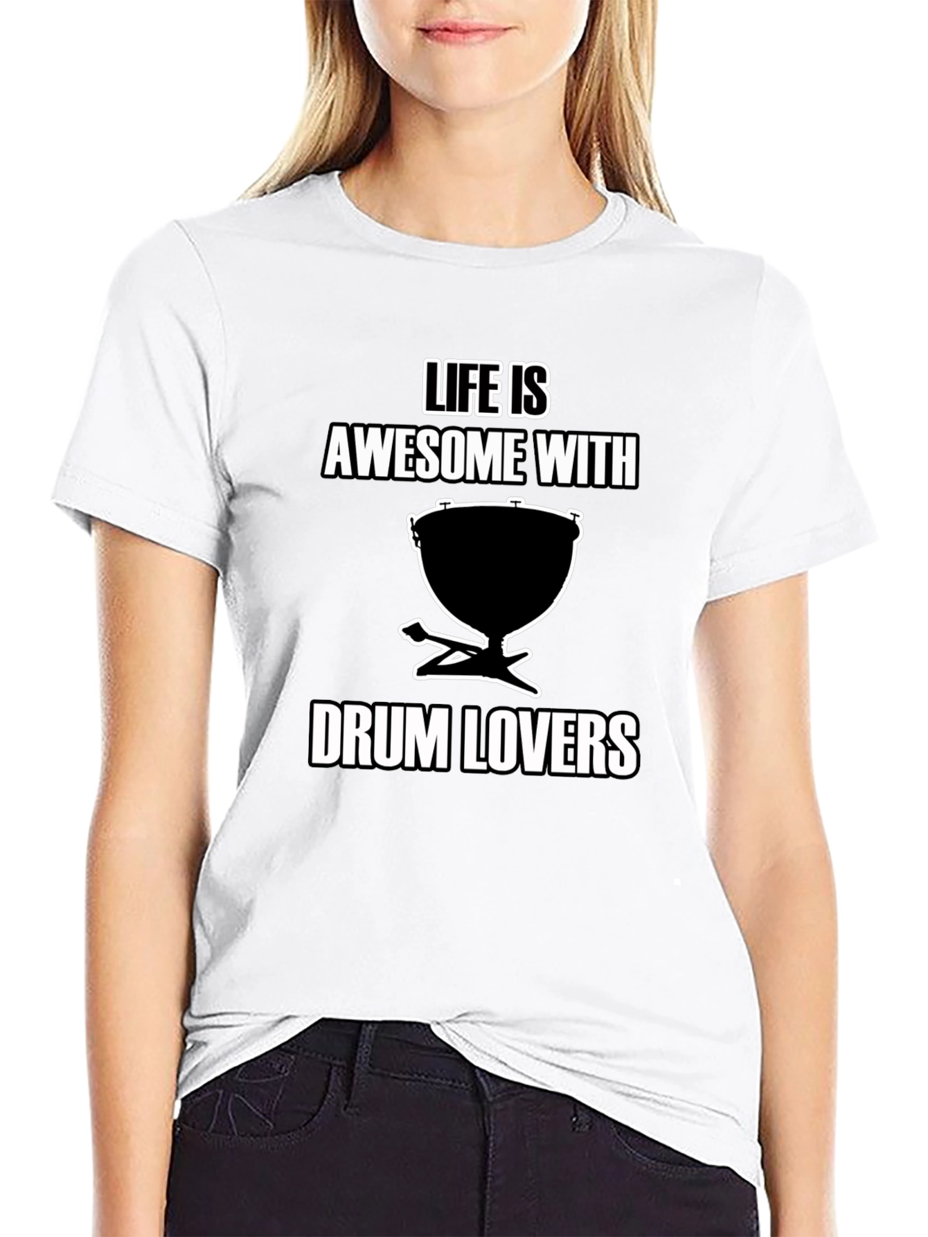Life is Awesome with Drum Lovers T-Shirt