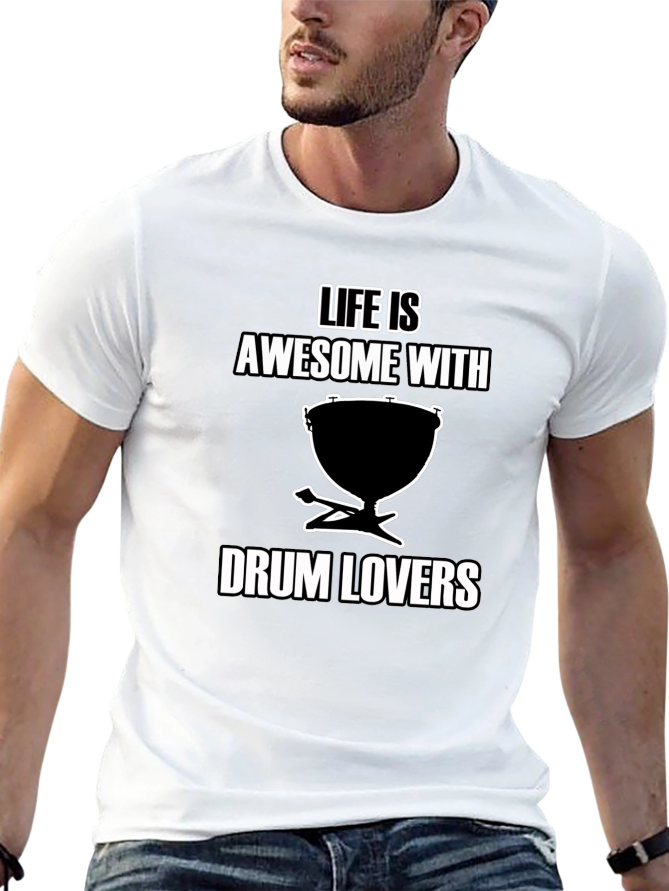 Life is Awesome with Drum Lovers T-Shirt