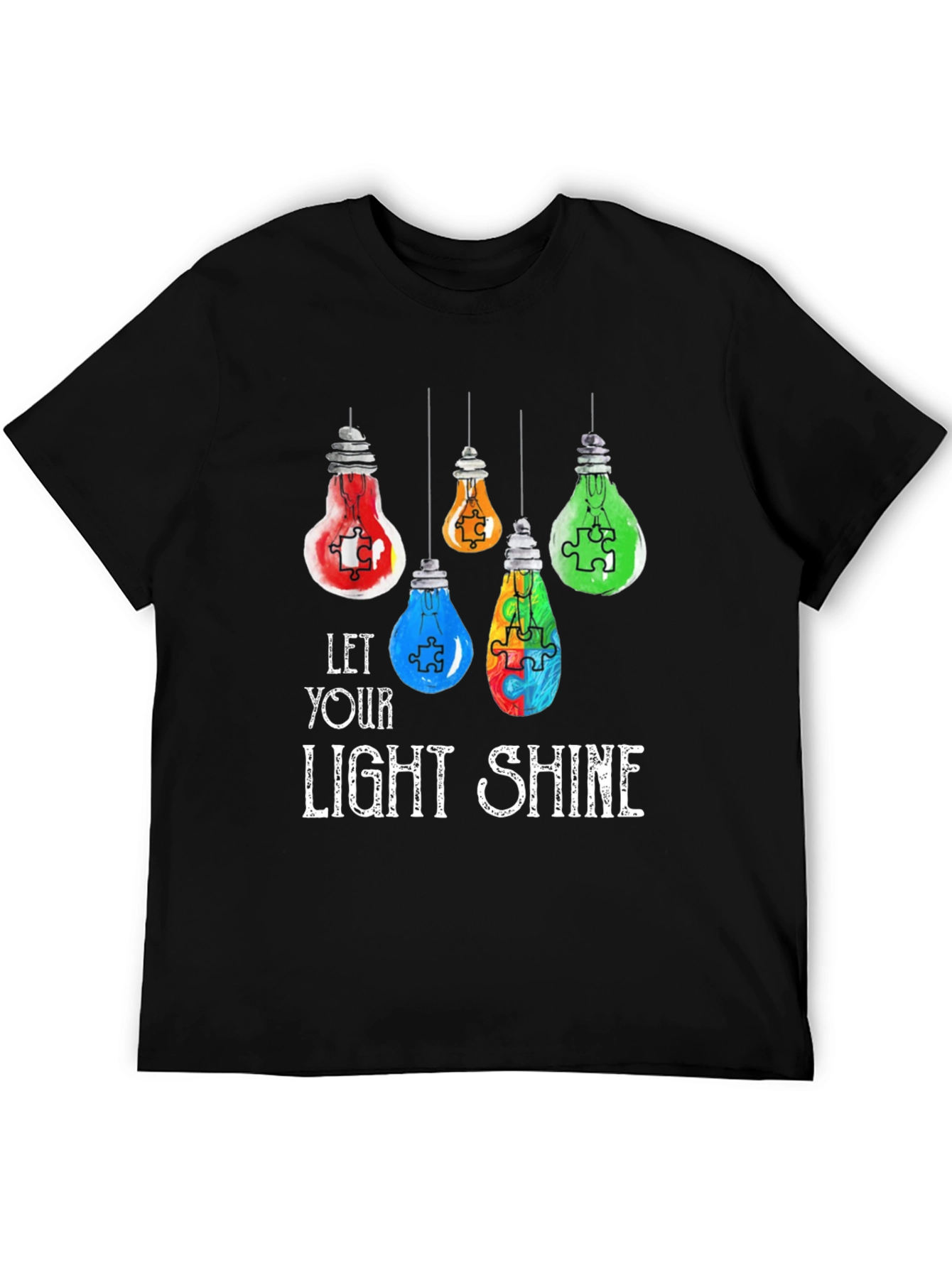 Autism Awareness Light Bulb T-Shirt