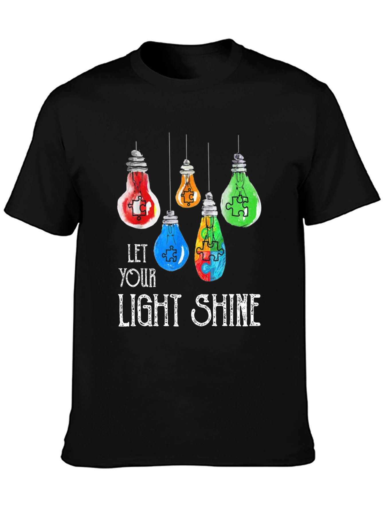 Autism Awareness Light Bulb T-Shirt