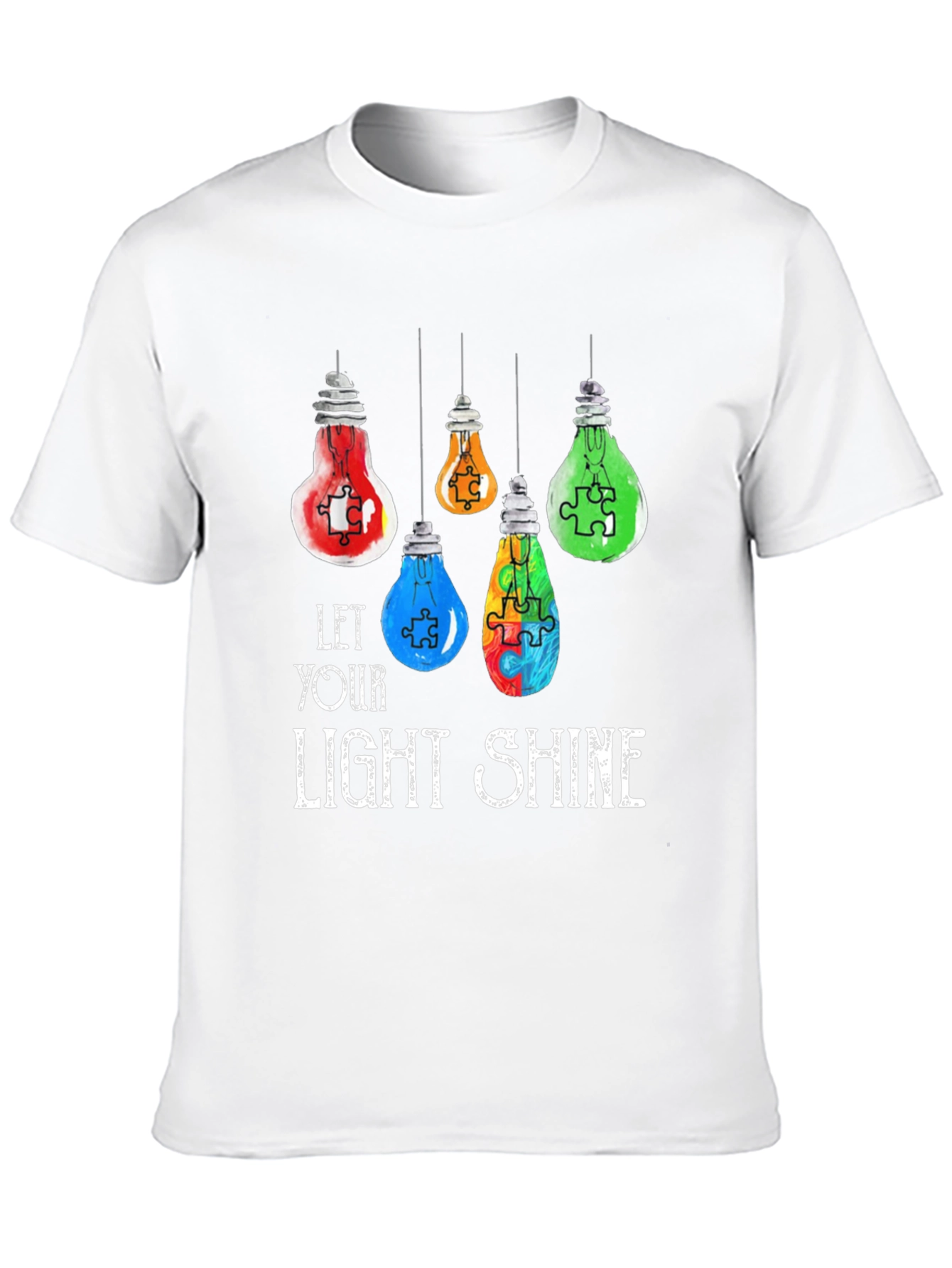Autism Awareness Light Bulb T-Shirt