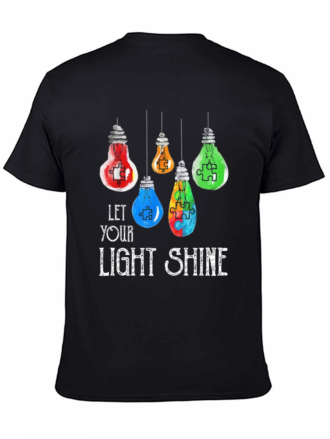 Autism Awareness Light Bulb T-Shirt
