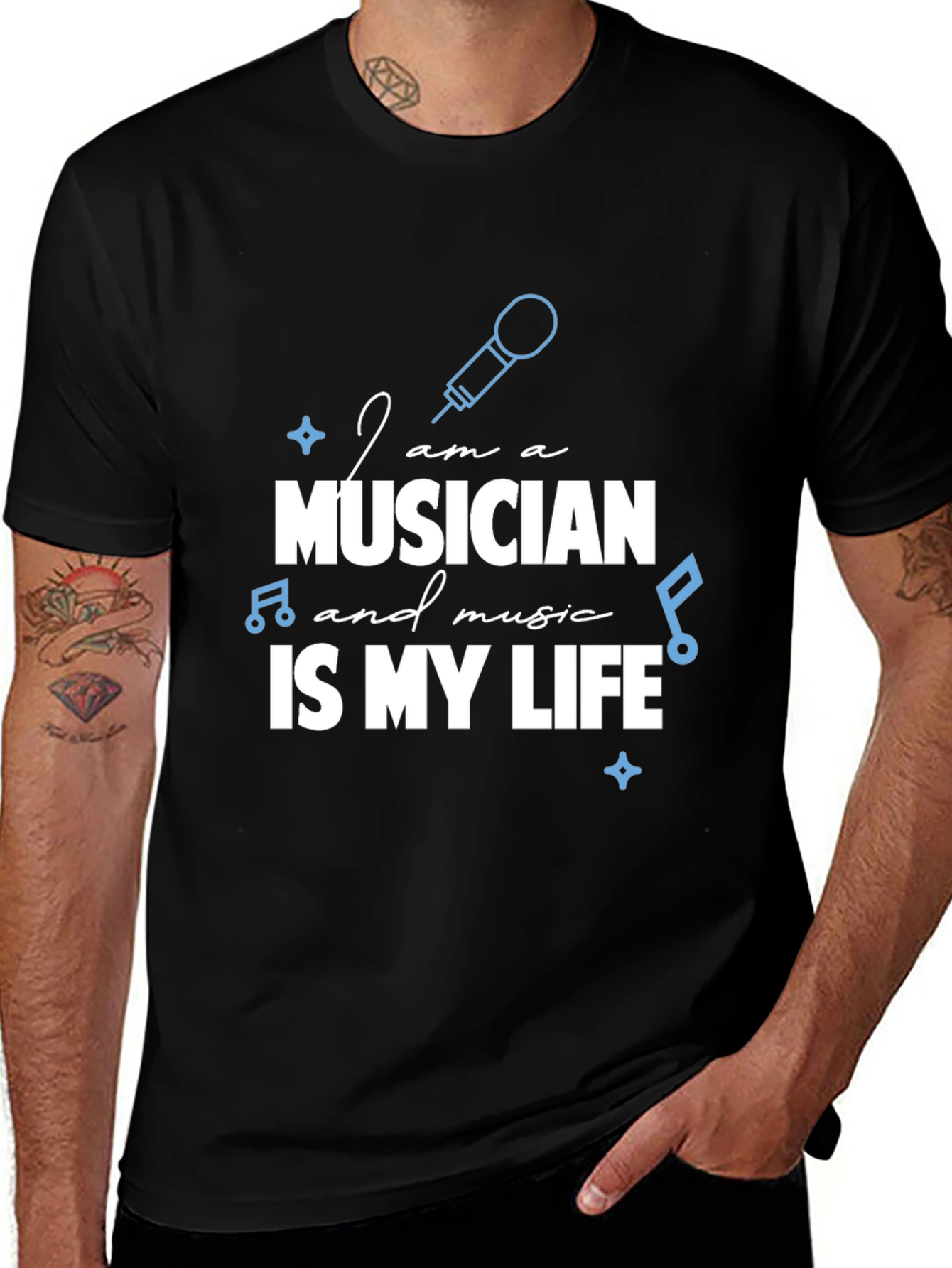 Musician Life T-Shirt: Black Music Lover Tee