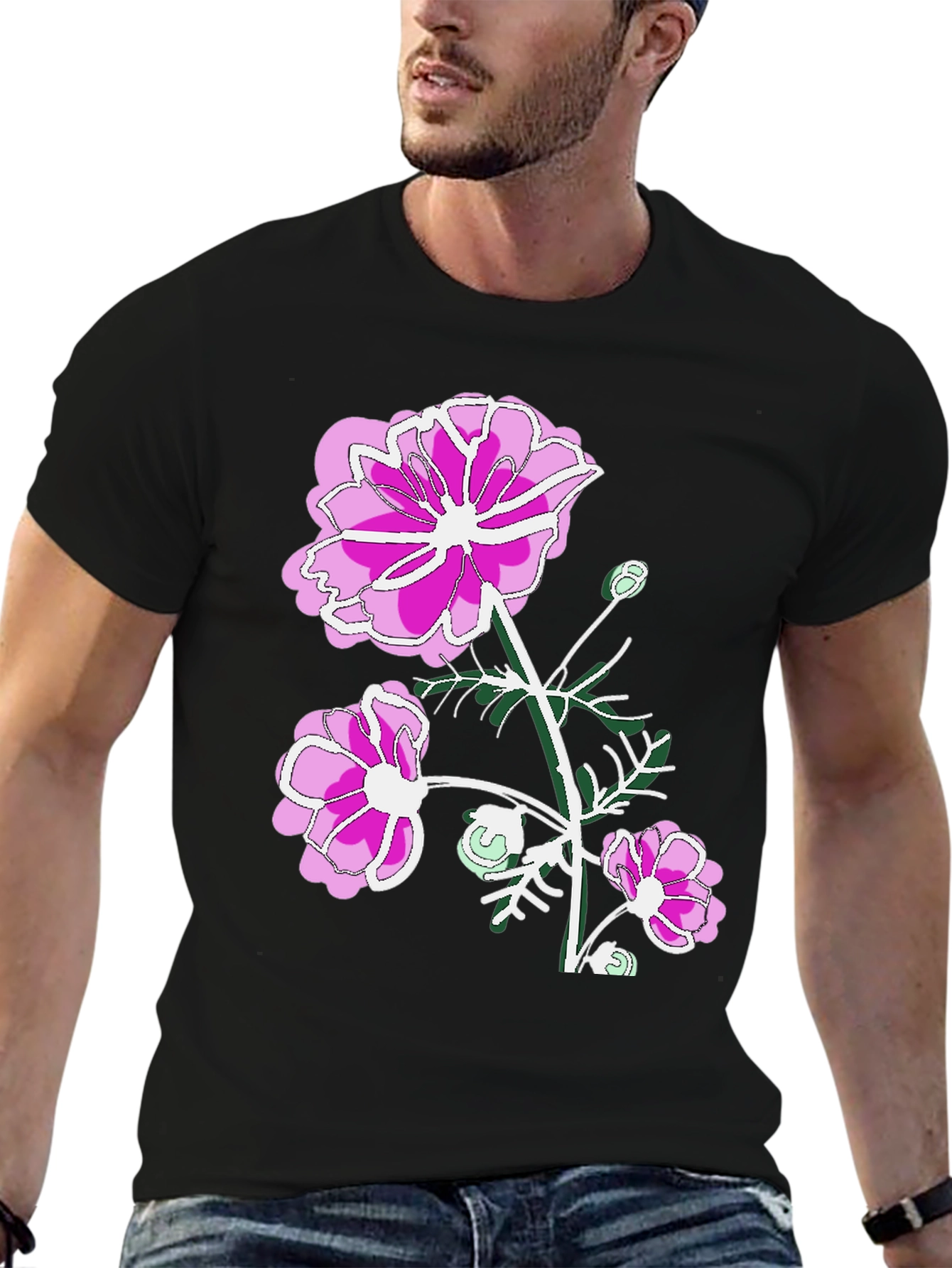 Floral Print T-Shirt: Stylish & Comfortable