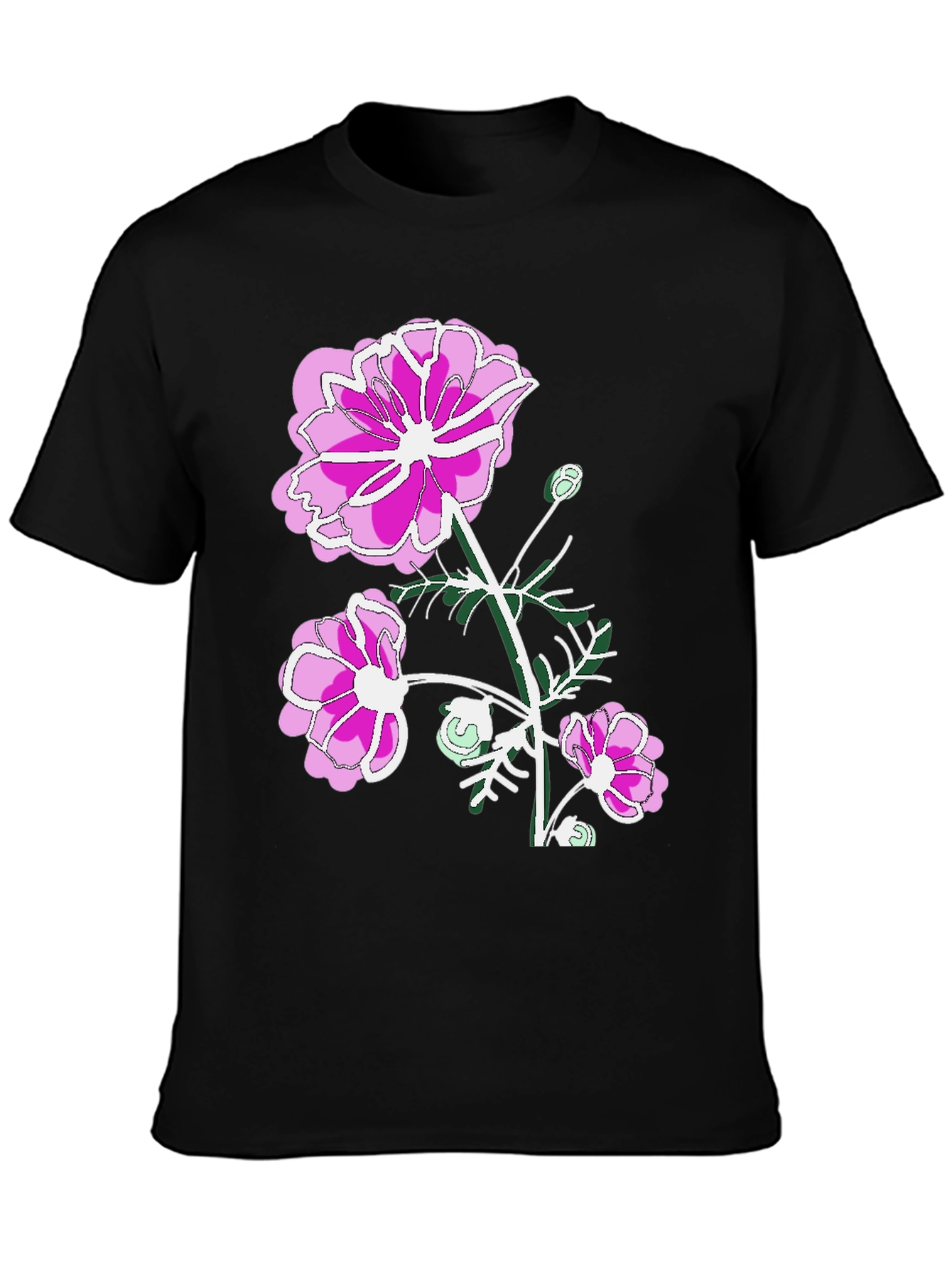 Floral Print T-Shirt: Stylish & Comfortable