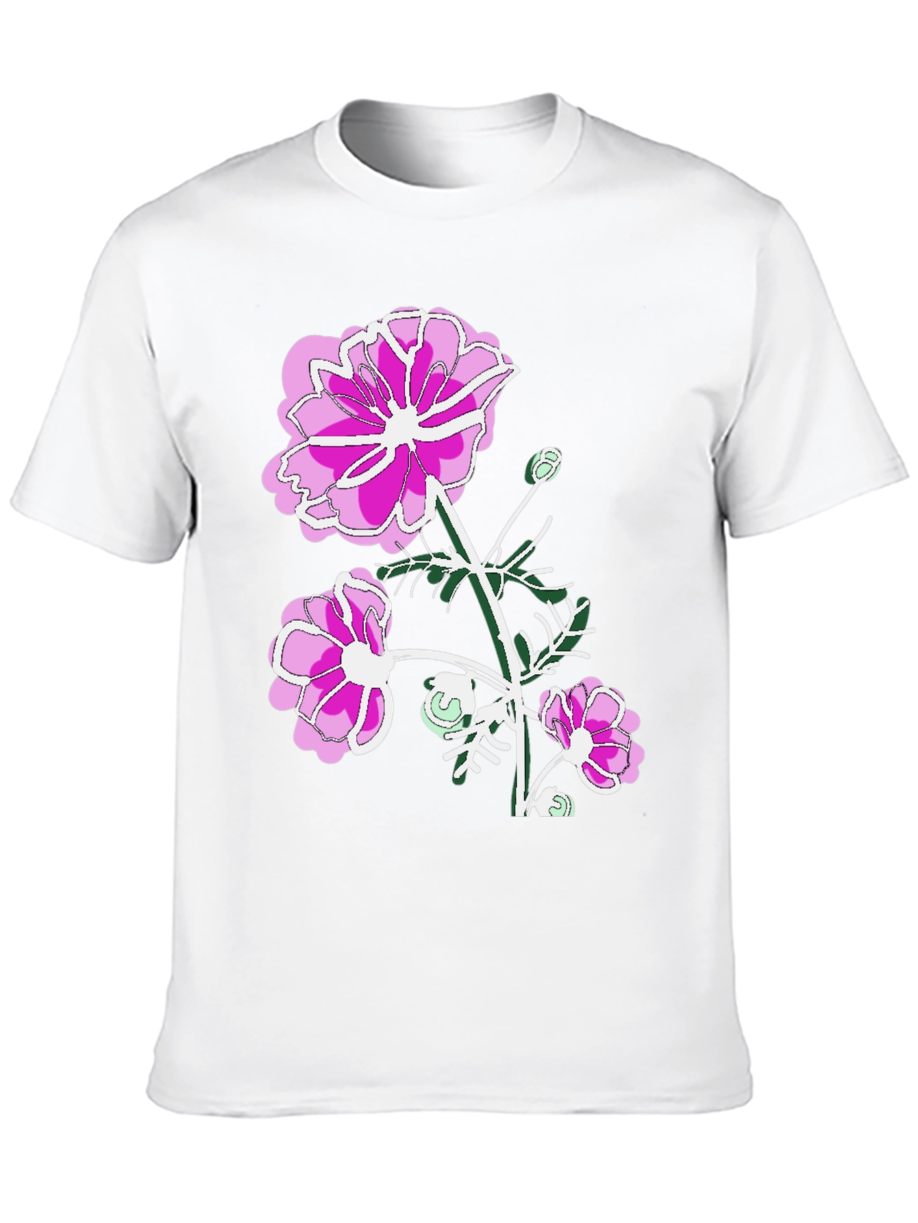 Floral Print T-Shirt: Stylish & Comfortable