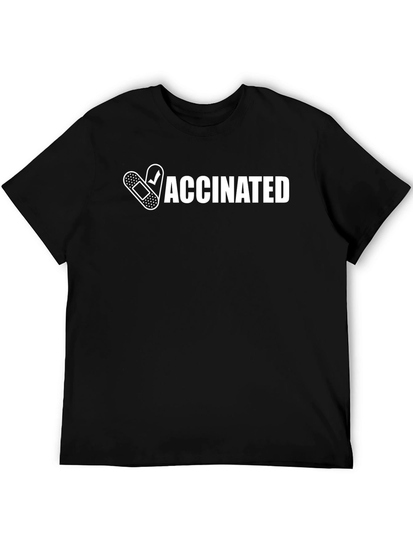 Vaccinated Graphic T-Shirt - Black