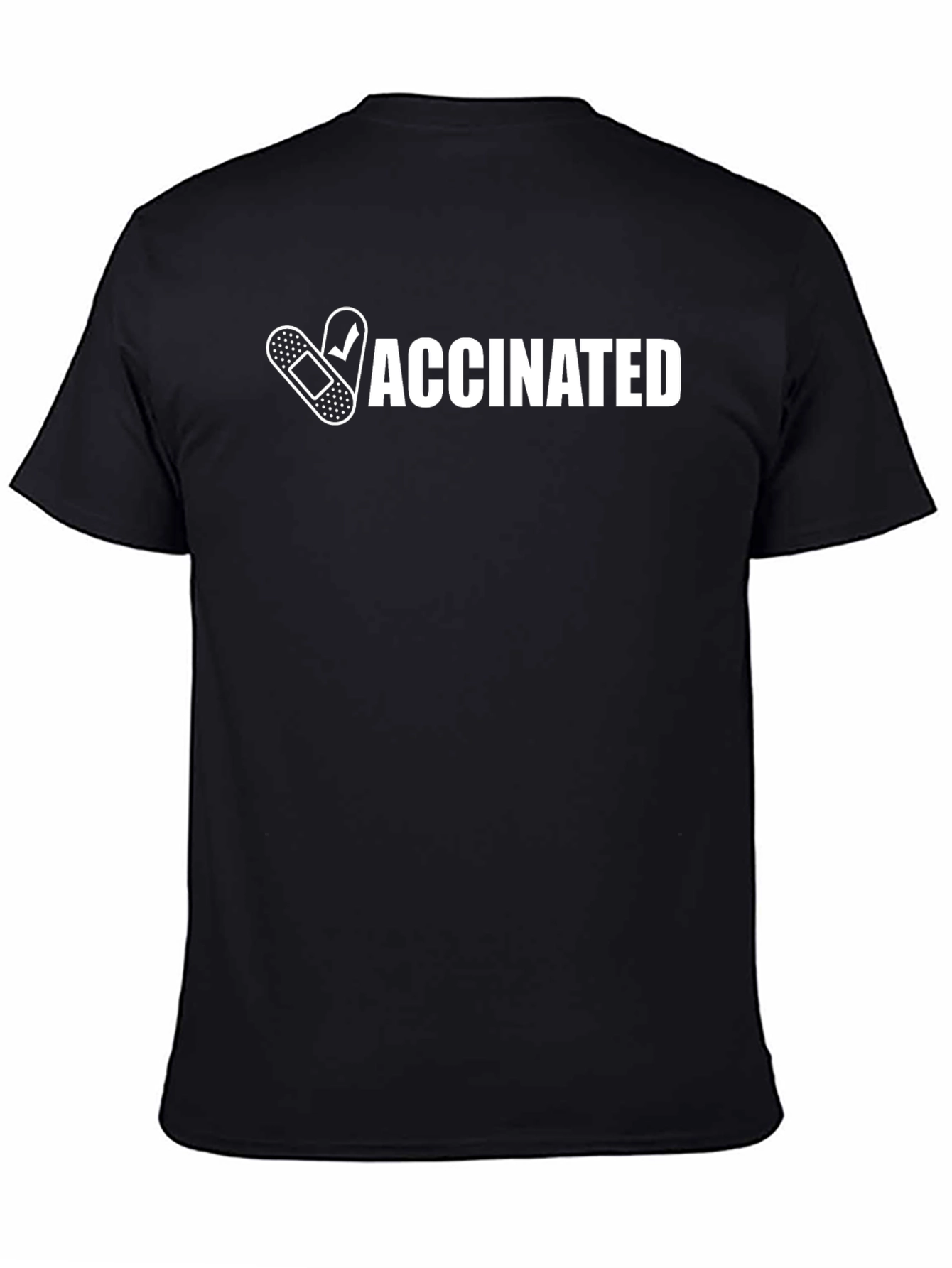 Vaccinated Graphic T-Shirt - Black