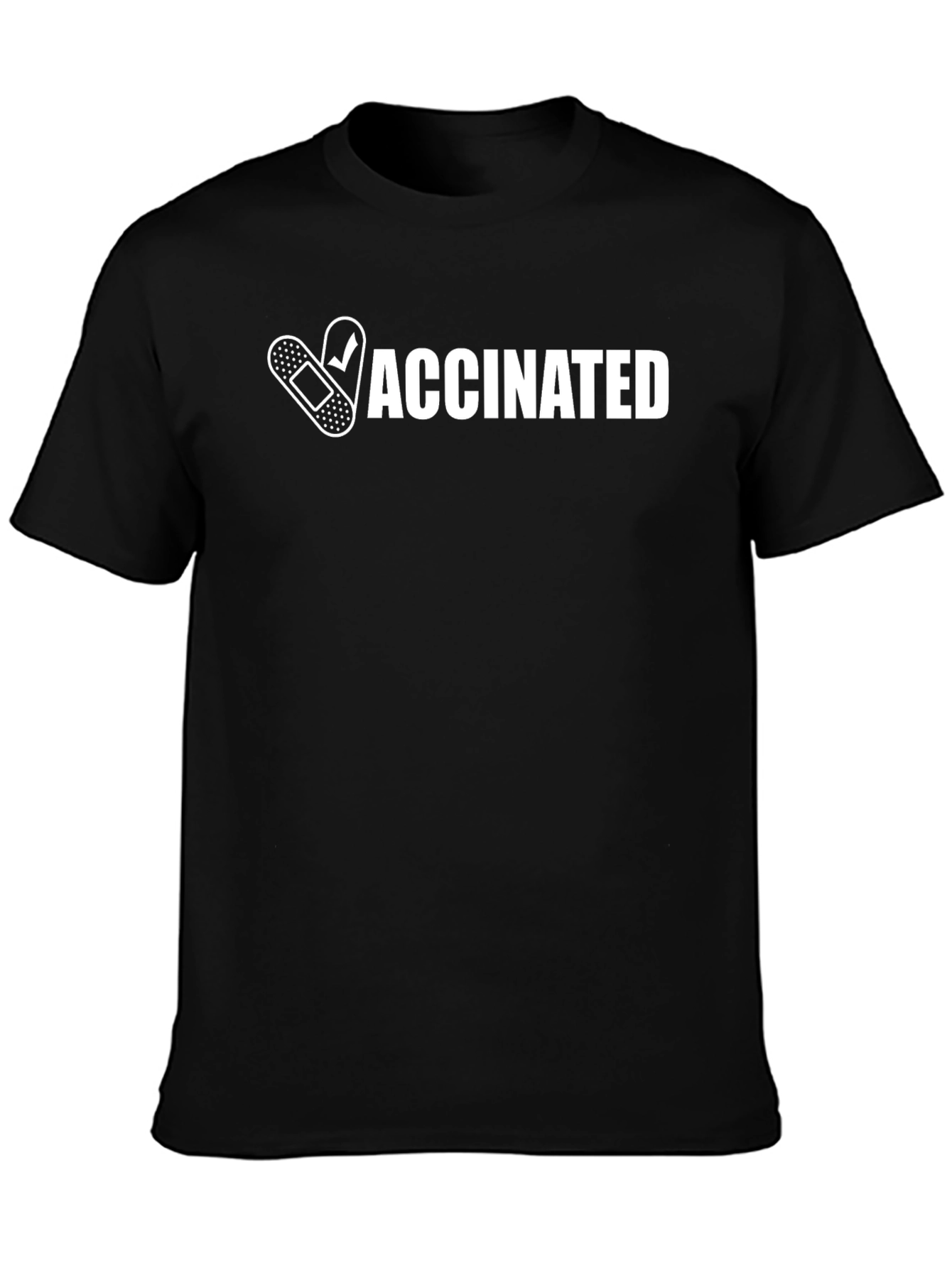 Vaccinated Graphic T-Shirt - Black