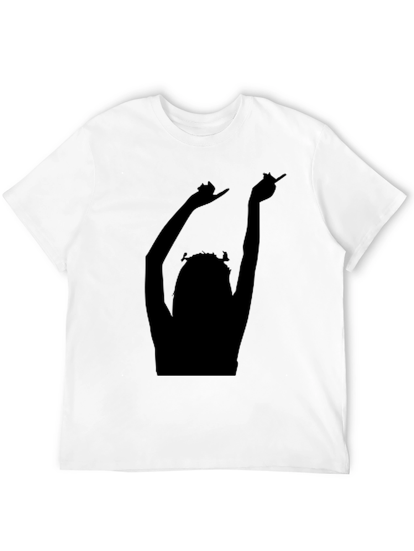 Silhouette Graphic Tee - Black Cotton Comfort Fit