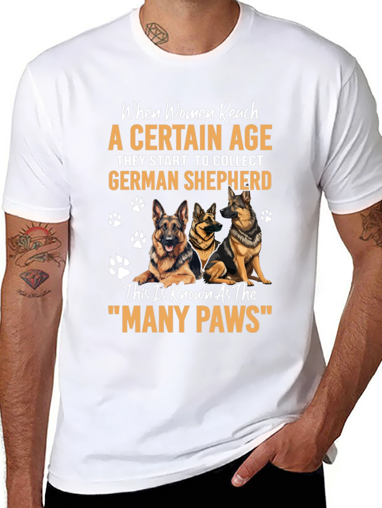German Shepherd Lover T-Shirt - Many Paws