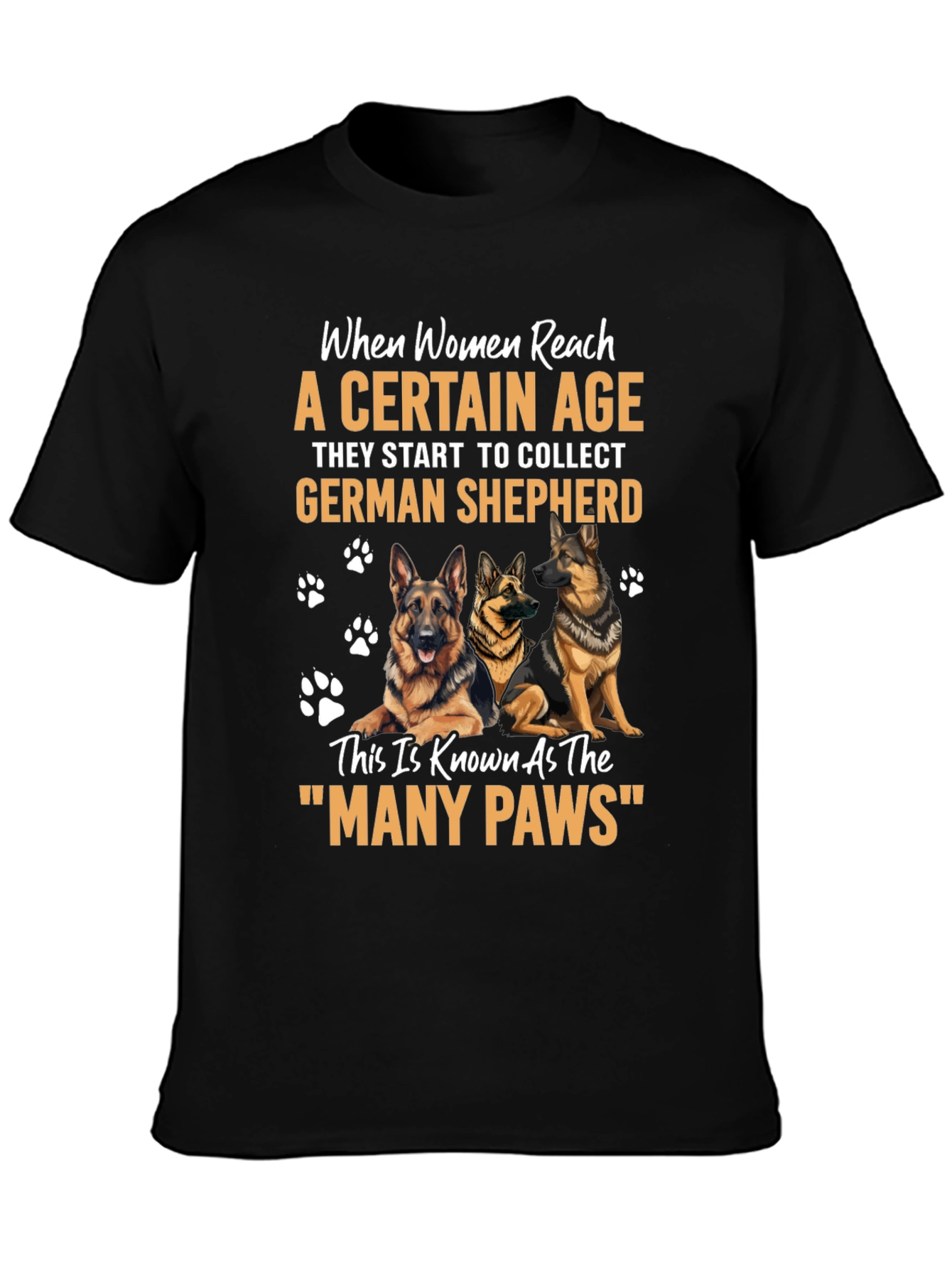 German Shepherd Lover T-Shirt - Many Paws