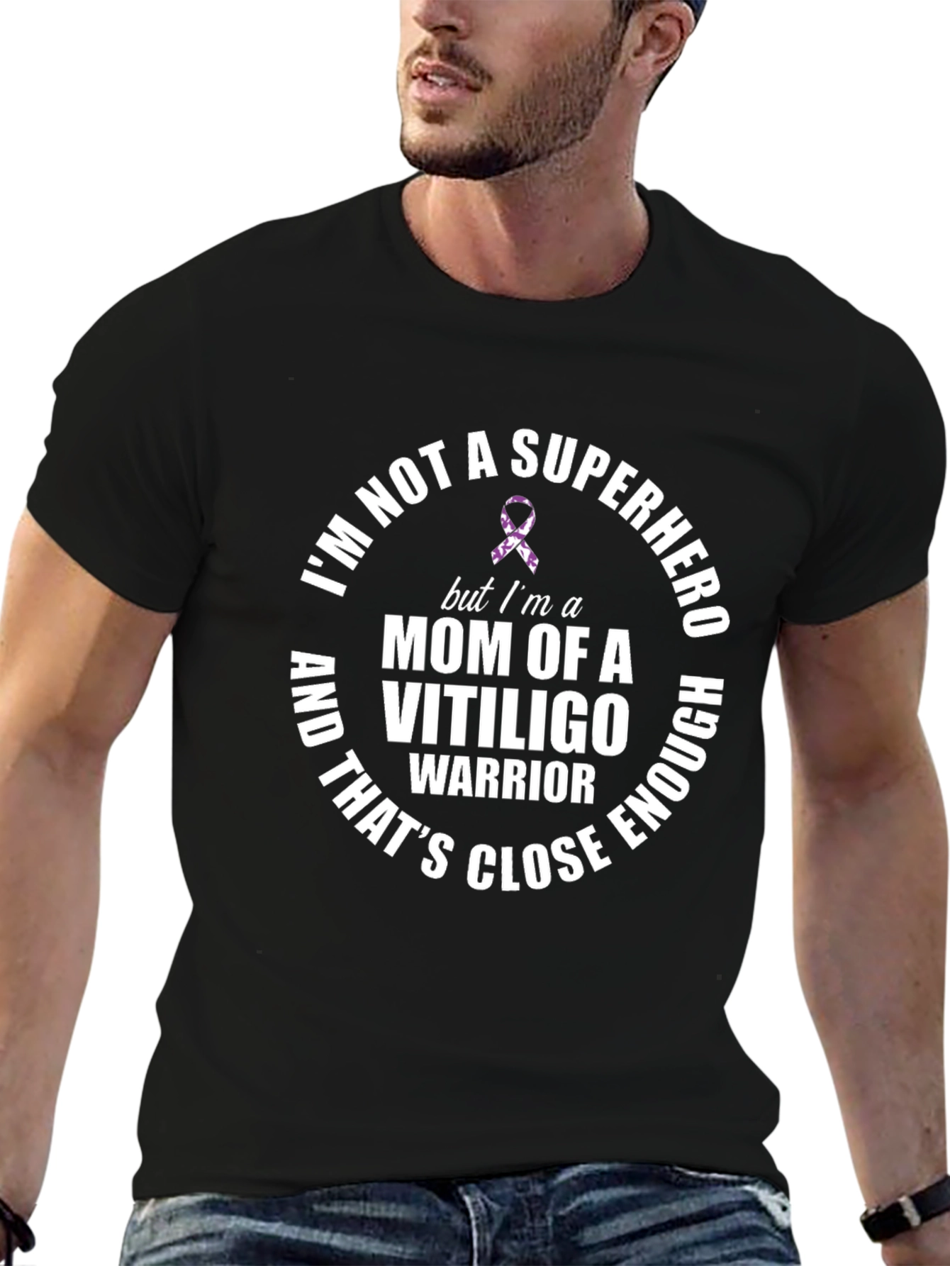 Mom of a Vitiligo Warrior Graphic T-Shirt